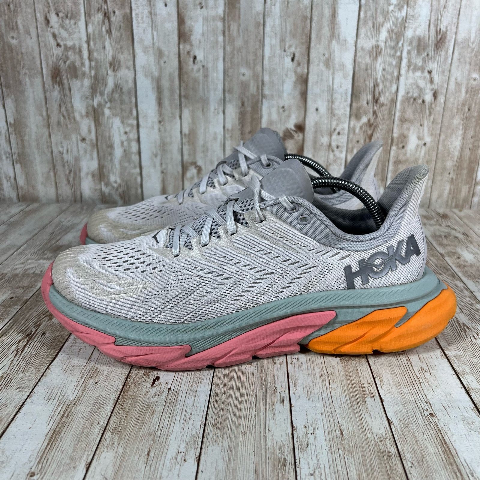 Hoka Hoka one one Clifton edge gray orange Mens 10.5 Size US 10.5 / EU 43-44 - 2 Thumbnail