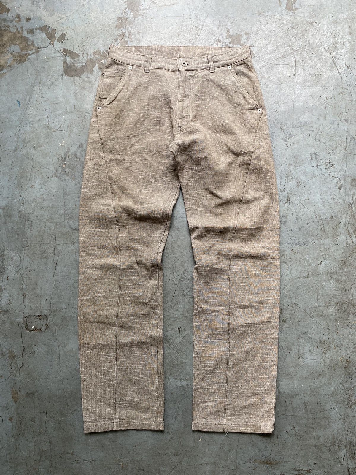 If Six Was Nine 2000s 291285 Homme Distressed Striped Pants Size US 32 / EU 48 - 1 Thumbnail