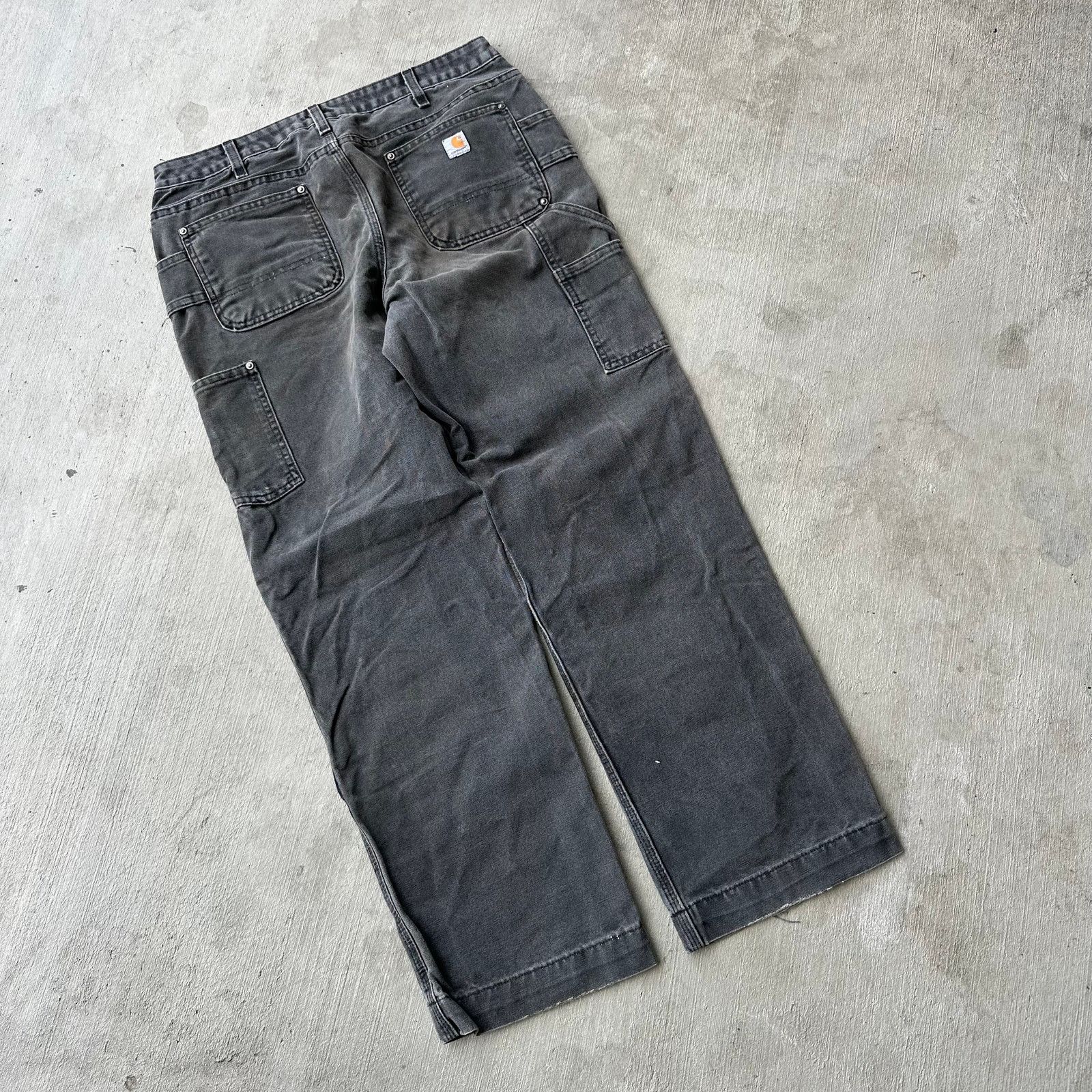 Carhartt × Vintage Carhartt WOMENS black double knee work wear carpenter pants Size US 33 - 5 Thumbnail