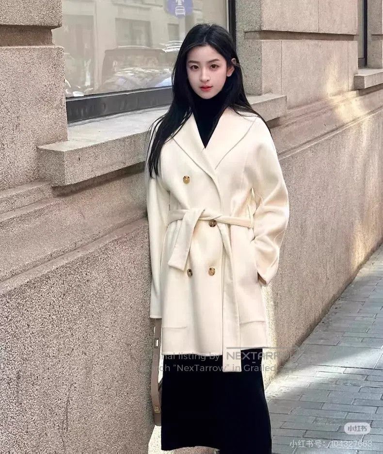 Hermes Hermes White Cashmere Coat Size XXS / US 00 / IT 34 - 1 Thumbnail