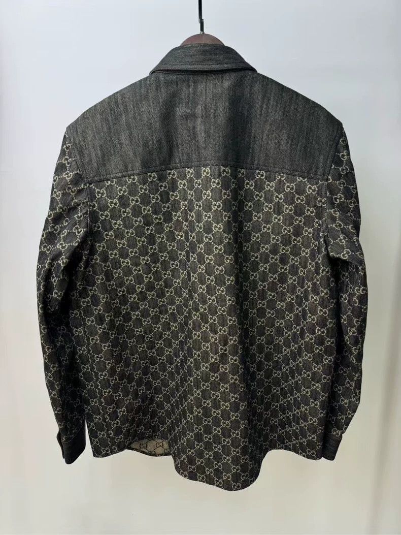 Gucci Gucci Full-printed denim shirt 2502-Nextarrow Size US M / EU 48-50 / 2 - 2 Thumbnail