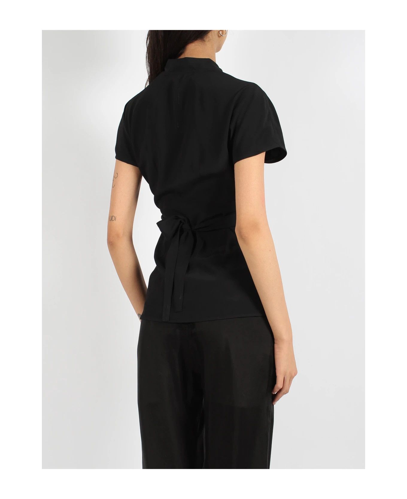 Rick Owens o1y0126 Blouse in Black Size M / US 6-8 / IT 42-44 - 4 Thumbnail