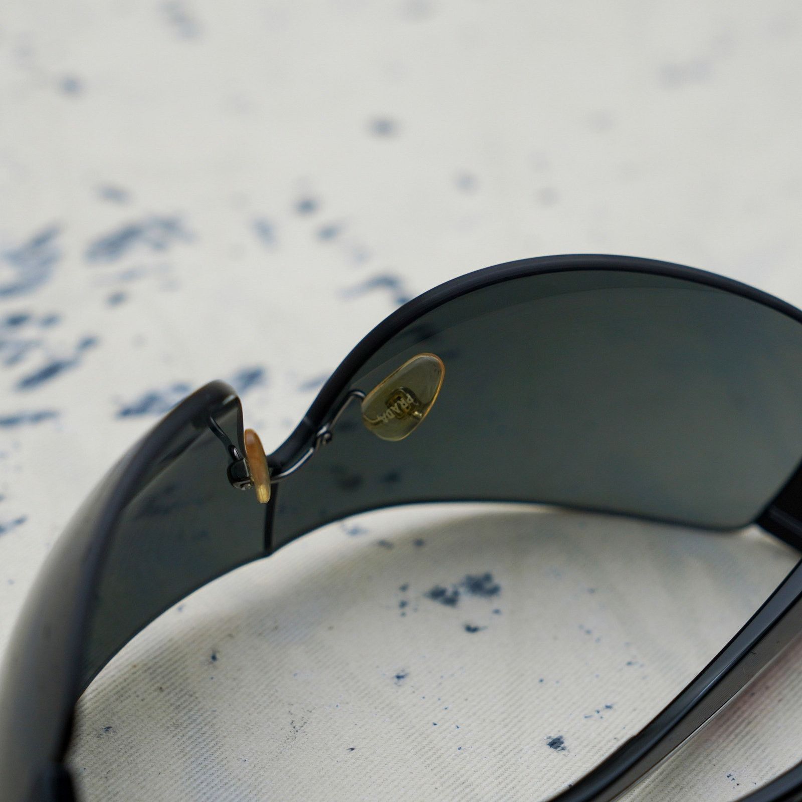 Prada Prada sps 02l rimless shield sport logo black sunglasses Size ONE SIZE - 8 Thumbnail