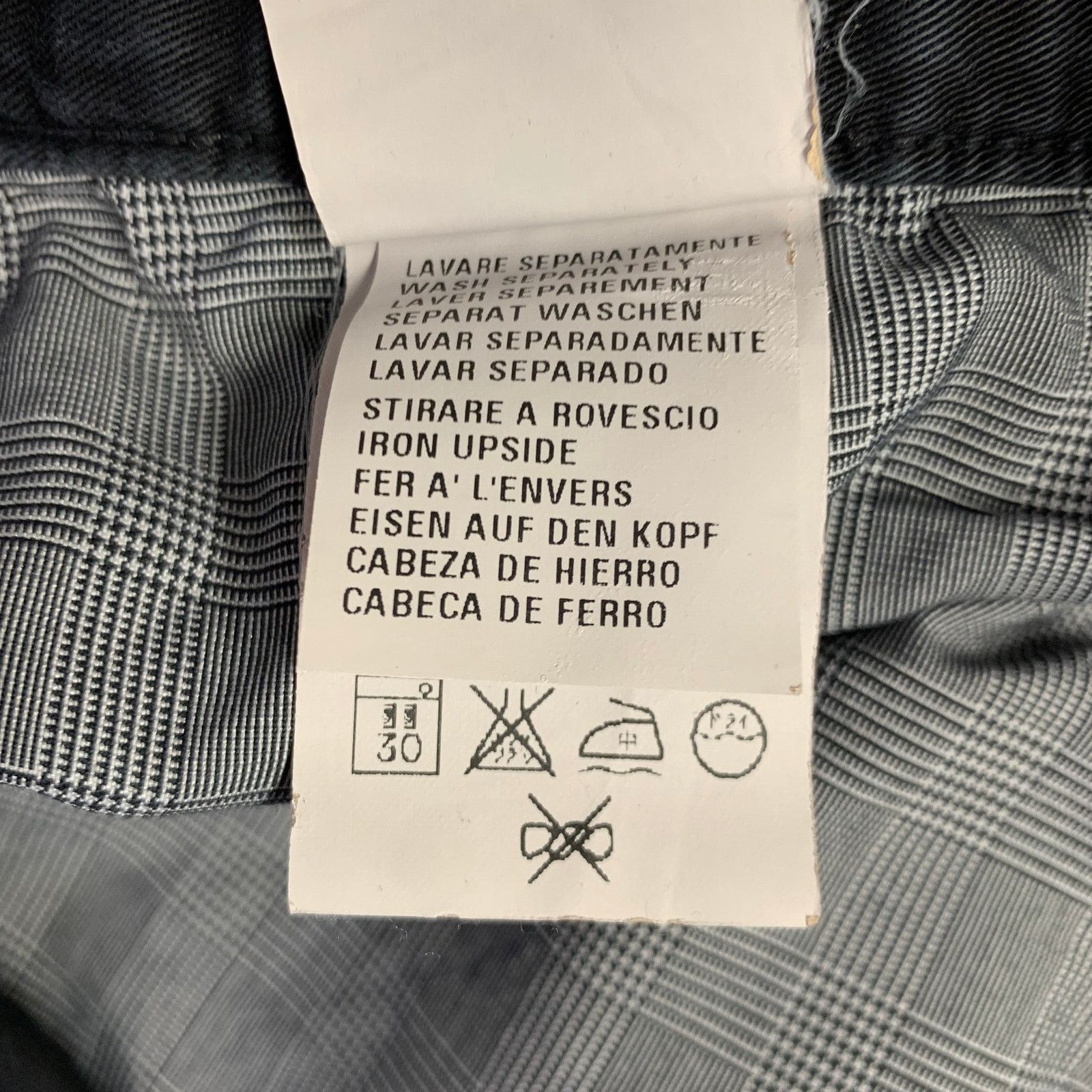 Ermenegildo Zegna ERMENEGILDO ZEGNA Size 33 Black Cotton Blend Straight Jeans Size US 33 - 6 Thumbnail