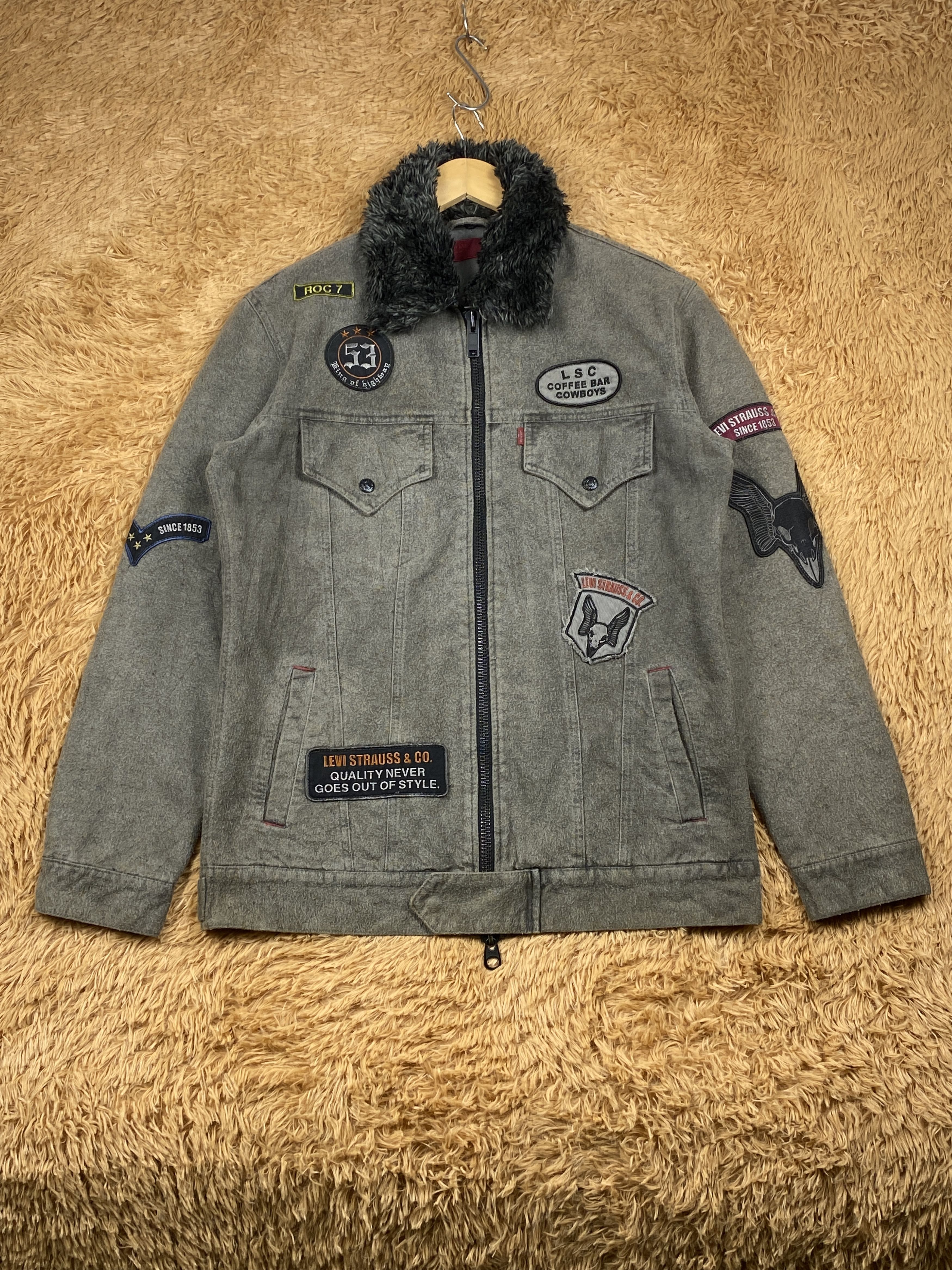 Levi's Rare Vintage LEVI'S Patches Jacket J1661 Size US S / EU 44-46 / 1 - 1 Thumbnail