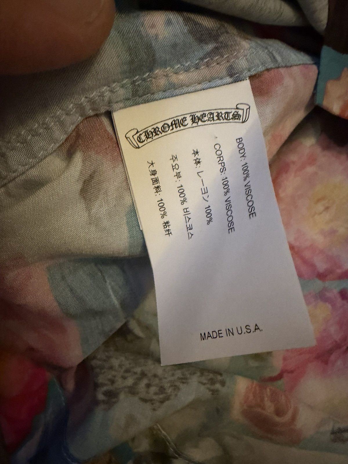 Chrome Hearts Hawaiian floral button up short sleeve shirt Size US XXL / EU 58 / 5 - 7 Thumbnail