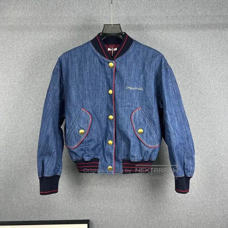 Miu Miu Miu Miu Blue Women's Jacket . Size M / US 6-8 / IT 42-44 - 1 Thumbnail