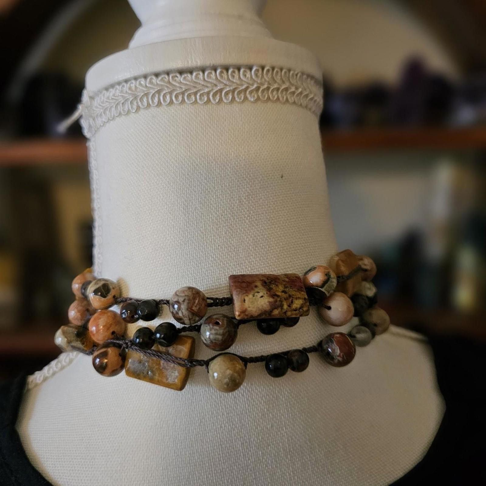 Designer Handmade Gemstone Lariat Style Necklace Size ONE SIZE - 5 Thumbnail