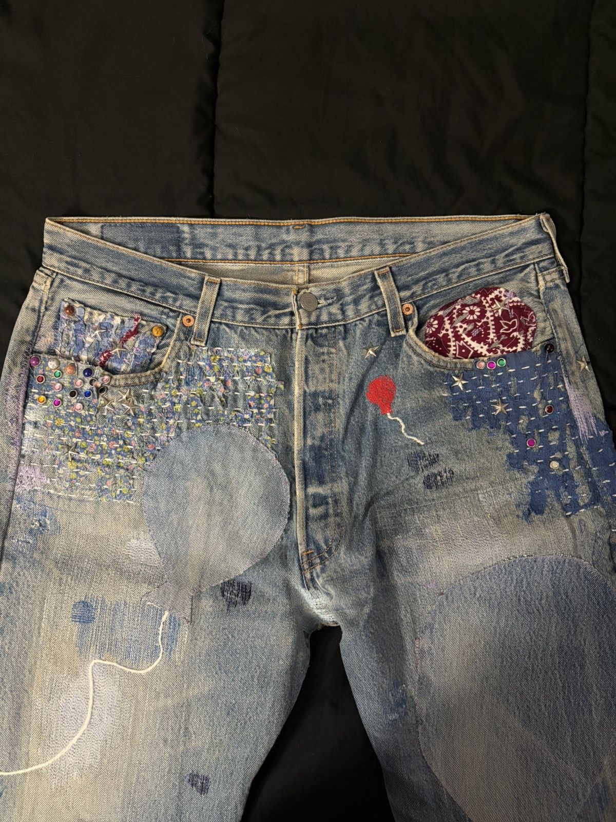 Levi's Vintage Repaired Levis Size US 36 / EU 52 - 2 Thumbnail