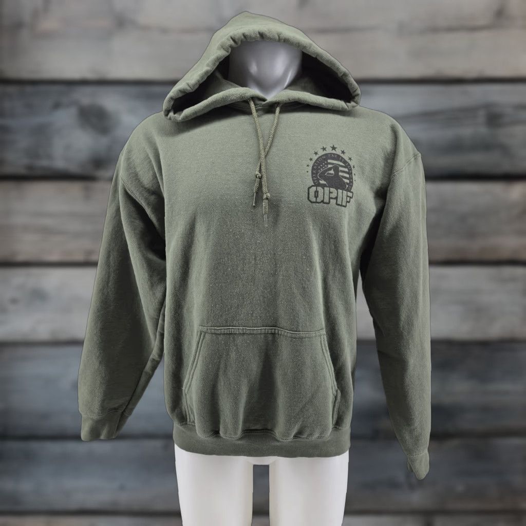 Gildan VINTAGE OPIF HOODIE OD GREEN Size LARGE Mens Hoodie Army Hooded Pullover Gildan Size US L / EU 52-54 / 3 - 1 Thumbnail