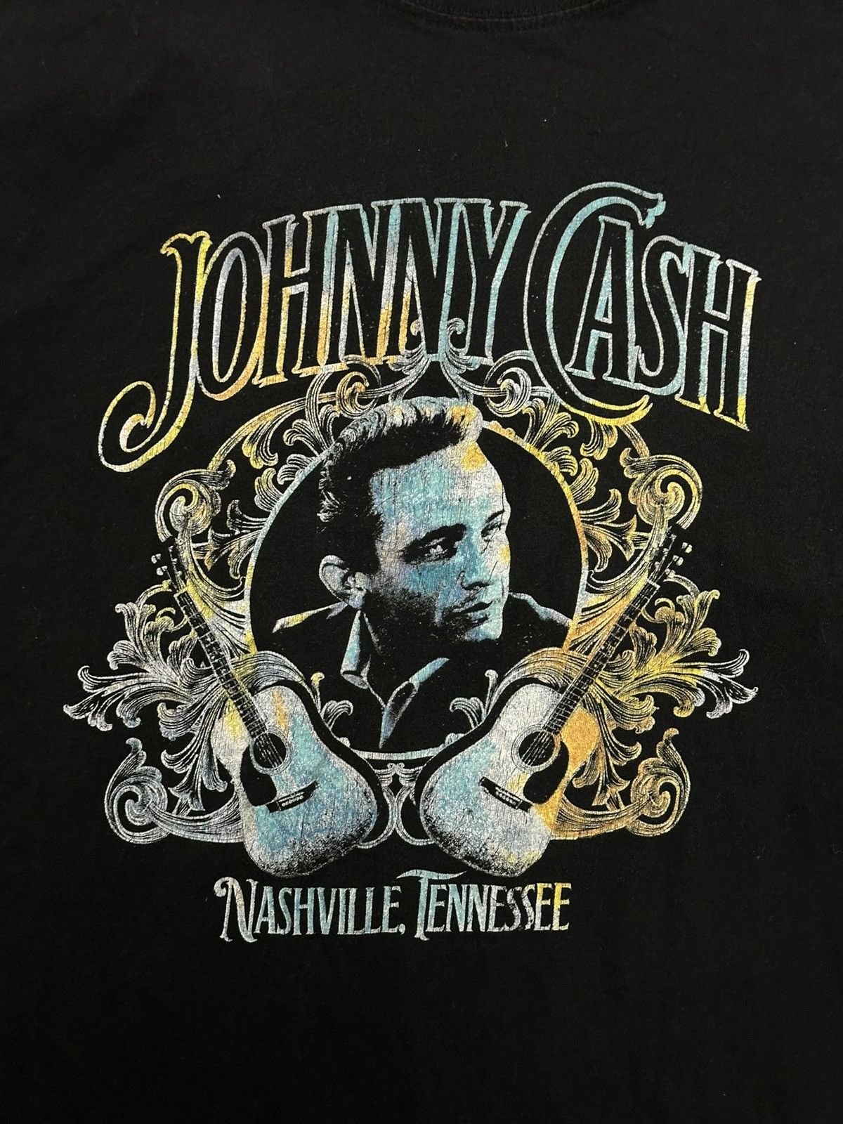 Band Tees Johnny Cash Nashville Tennessee Band Tee Shirt Vintage Size US XL / EU 56 / 4 - 3 Thumbnail