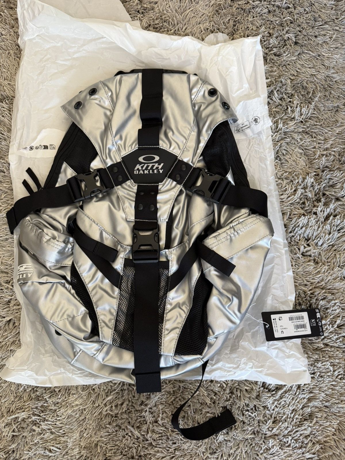 Kith Kith Oakley Icon RC Backpack Silver Size ONE SIZE - 1 Thumbnail