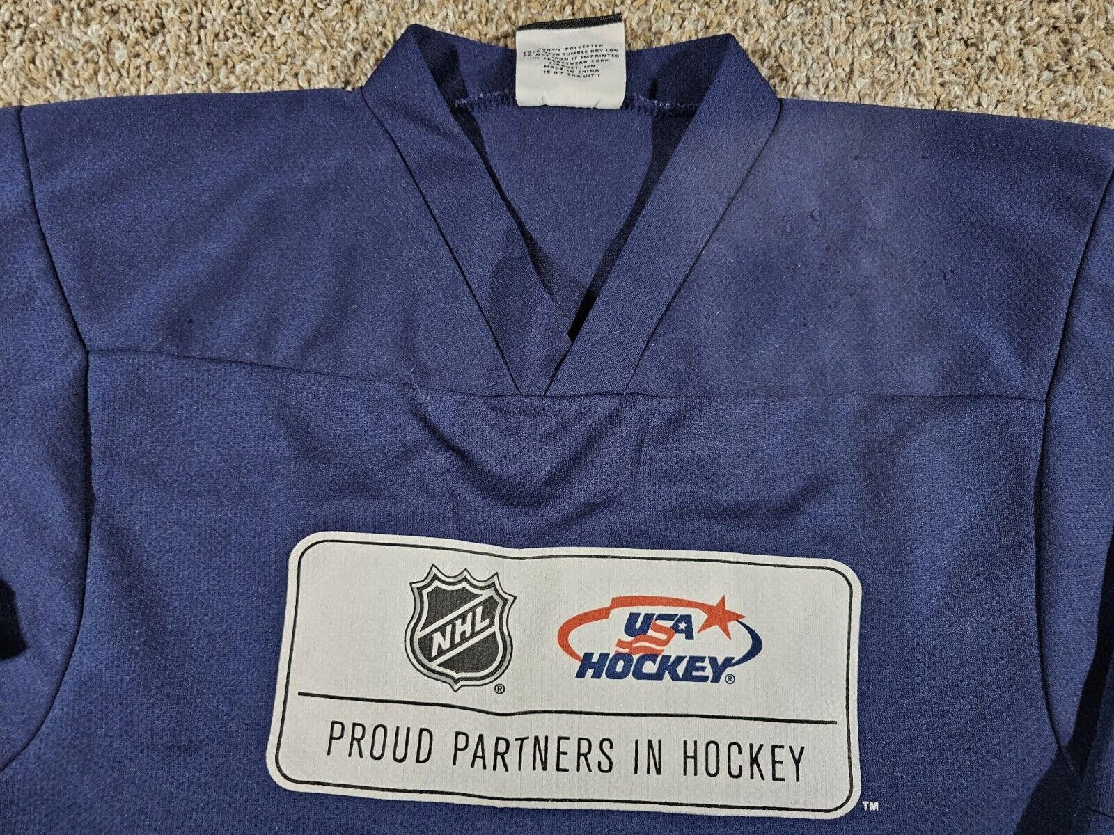 Designer K-1 USA HOCKEY JERSEY KRAFT PROUD PARTNERS OF NHL YOUTH MED Size ONE SIZE - 2 Thumbnail
