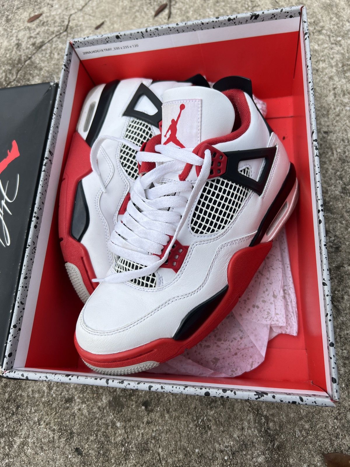 Jordan Brand × Nike Jordan Retro 4 Fire Red Size US 7 / EU 40 - 1 Thumbnail
