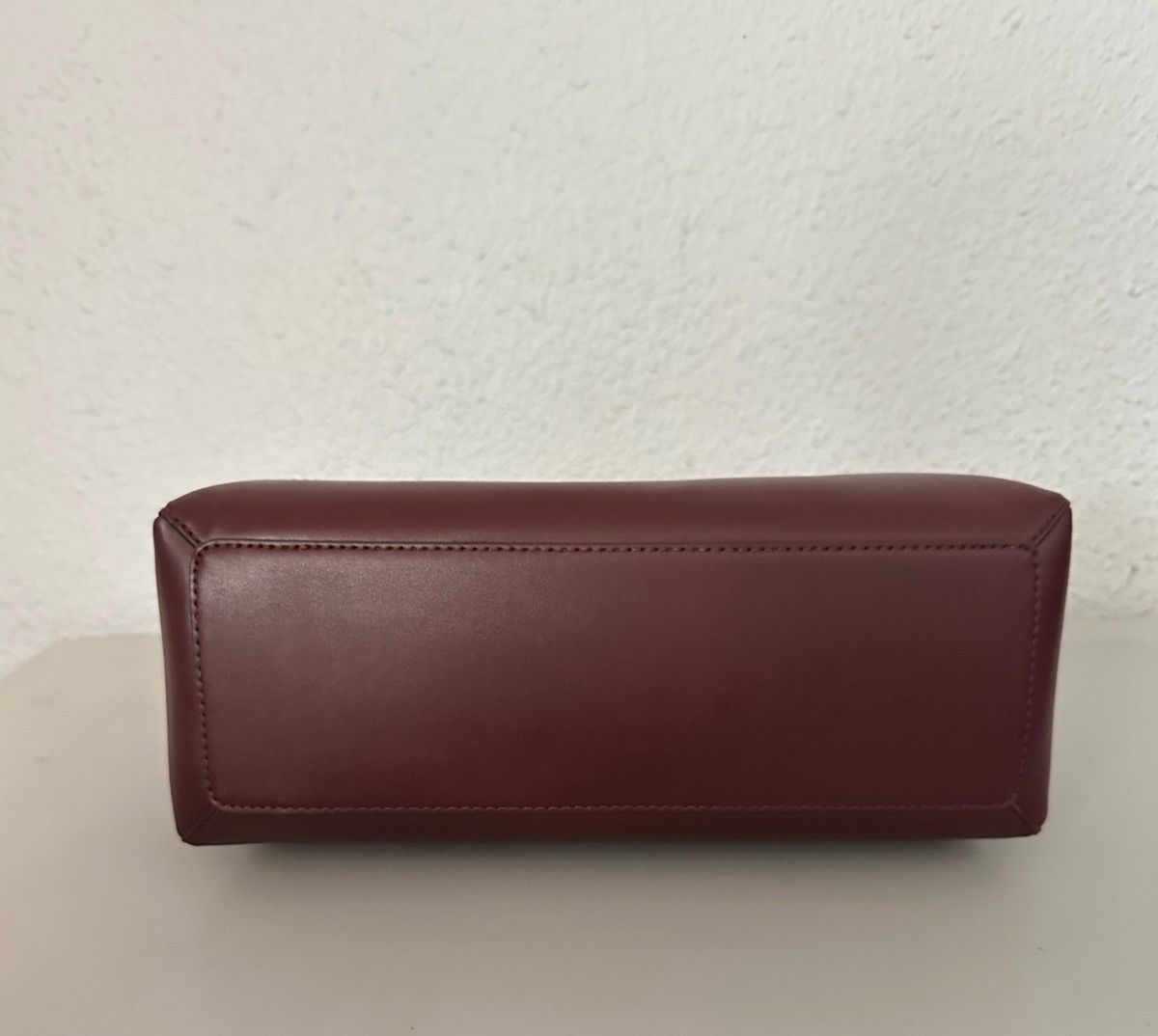 Michael Kors Reed Large Croc-Embossed Leather Belted Satchel Oxblood Size ONE SIZE - 17 Thumbnail
