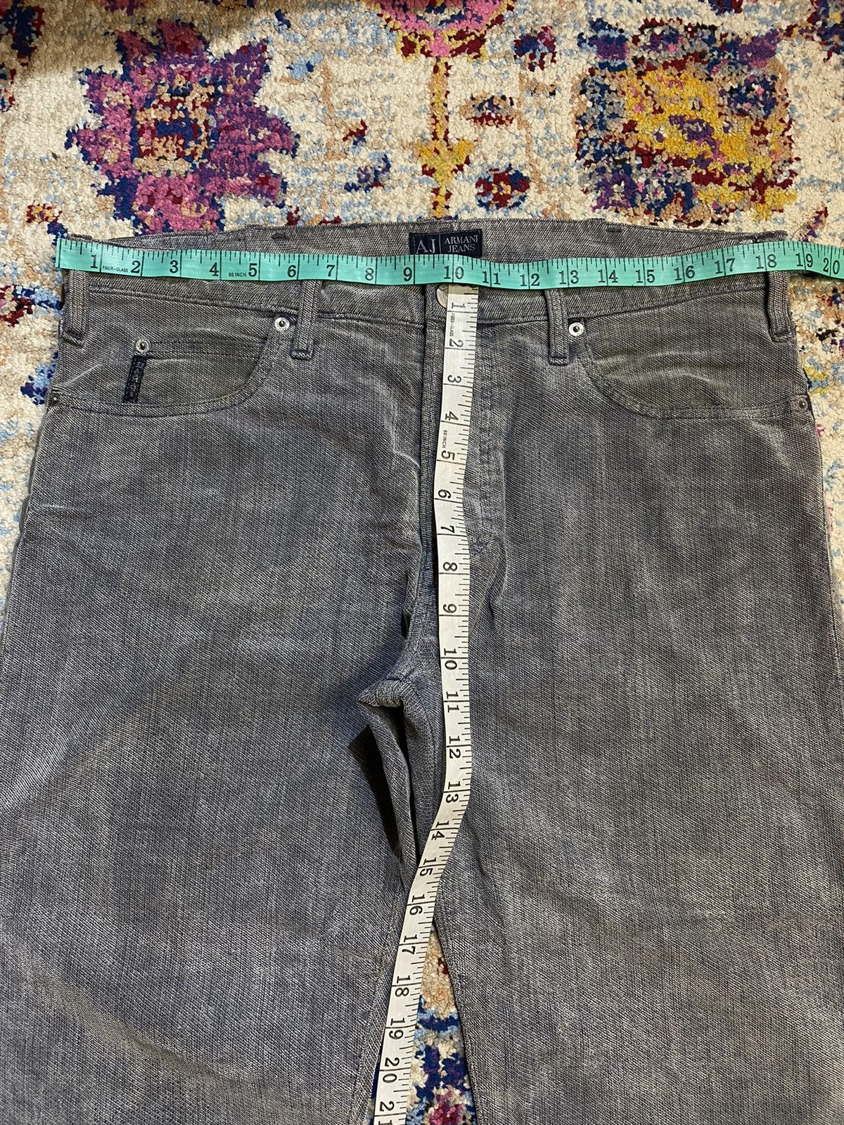 Giorgio Armani Giorgio Armani Fiocchi Snaps Grey Cotton Denim Jeans W36 Size US 36 / EU 52 - 22 Thumbnail
