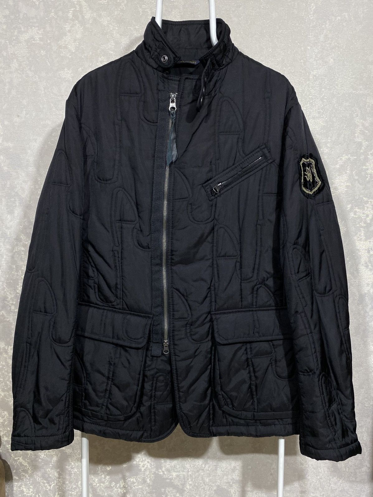 Armani × Barbour × Loro Piana Armani Jeans quilted jacket luxury Mens Size US L / EU 52-54 / 3 - 1 Thumbnail