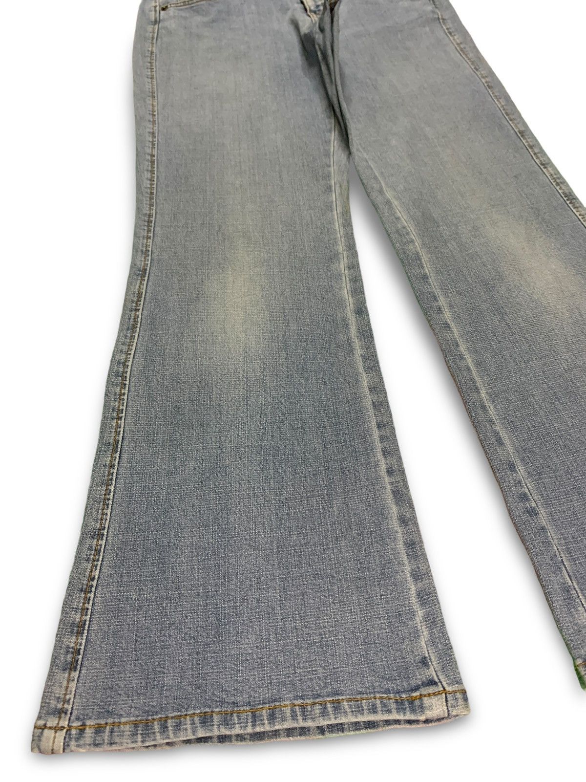 Japanese Brand SALES🔥Vintage Japanese Brand Faded Distressed Flare Jeans Size 31" - 5 Thumbnail