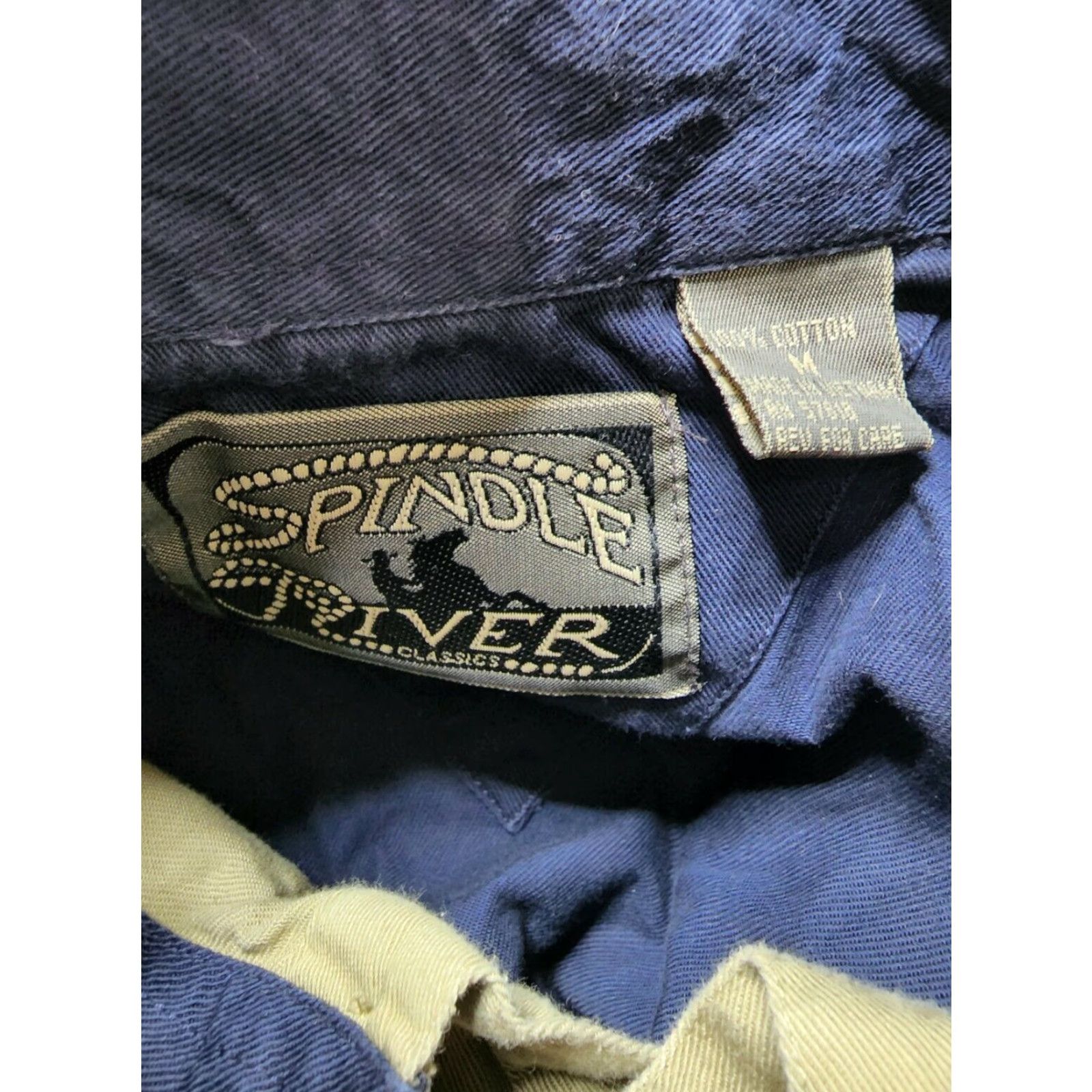 Vintage VINTAGE Spindle River Western Button-Up Shirt Men's M Long Sleeve Striped Aztec Distressed Blue Cowboy Size US M / EU 48-50 / 2 - 4 Thumbnail