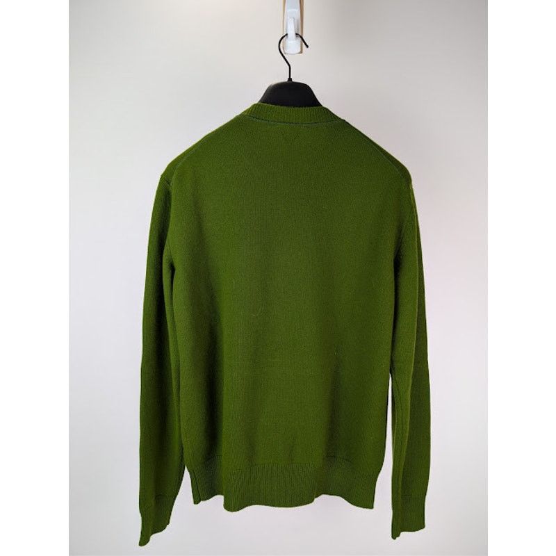 Bottega Veneta o1rshd1 Classic Cashmere Sweater in Olive Green Size US M / EU 48-50 / 2 - 17 Thumbnail
