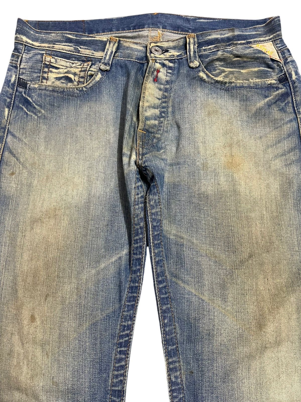 Replay Vintage Replay Mud Wash Classic Style Loose Jeans Size US 36 / EU 52 - 3 Thumbnail