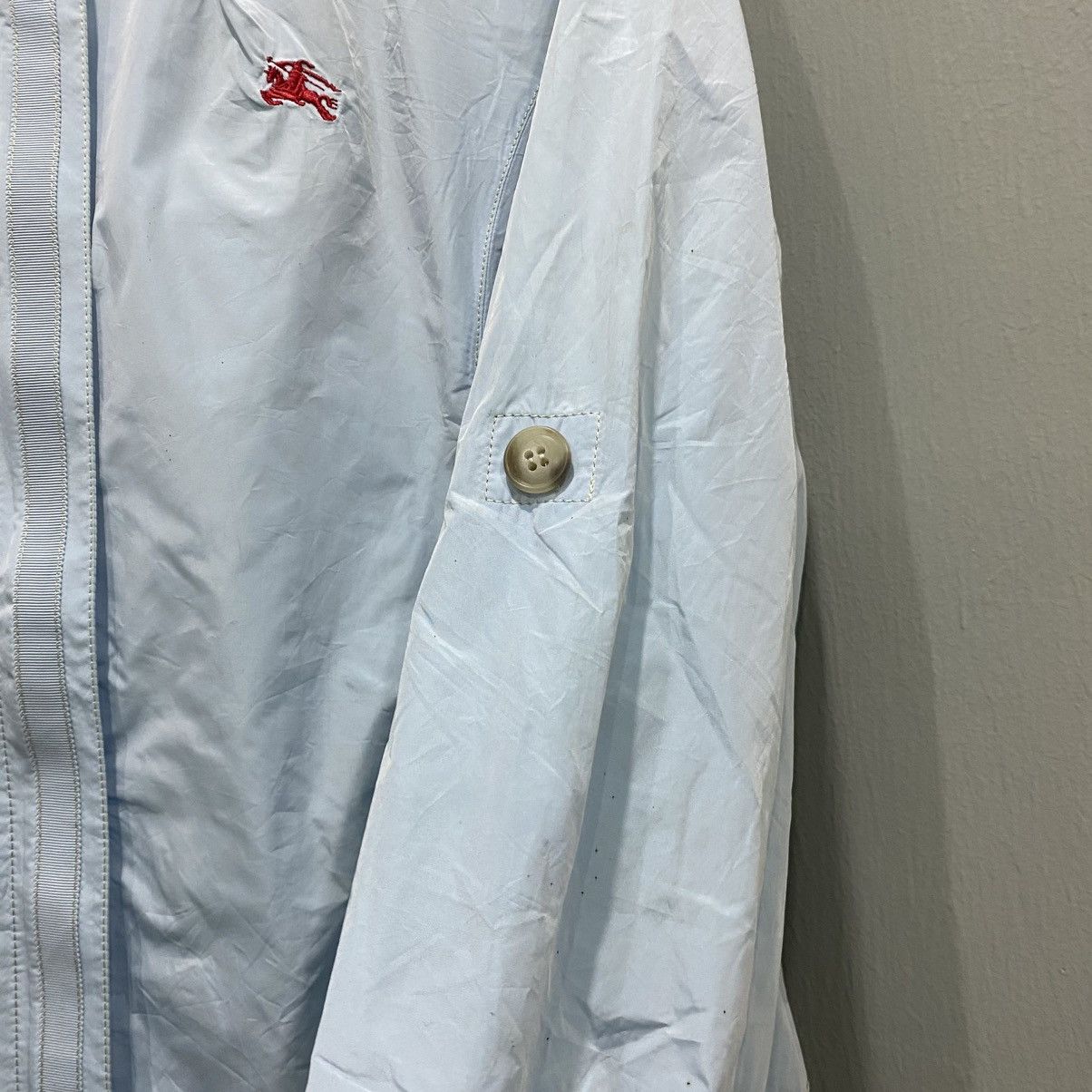 Burberry Prorsum Vintage Burberrys Light Blue Windbreaker Made In UK Size US L / EU 52-54 / 3 - 12 Thumbnail