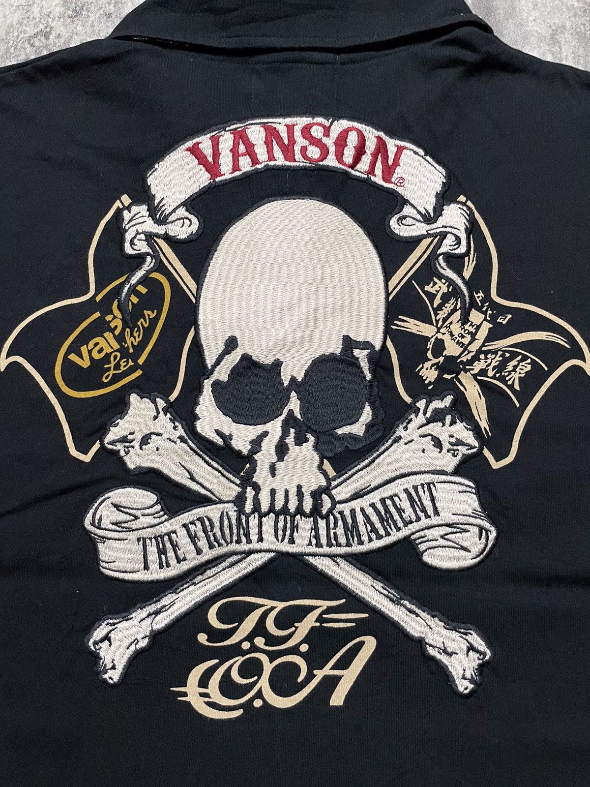 Hysteric Glamour NOS Vanson Leathers X T.F.O.A Embroidery Poloshirt Size US S / EU 44-46 / 1 - 3 Thumbnail