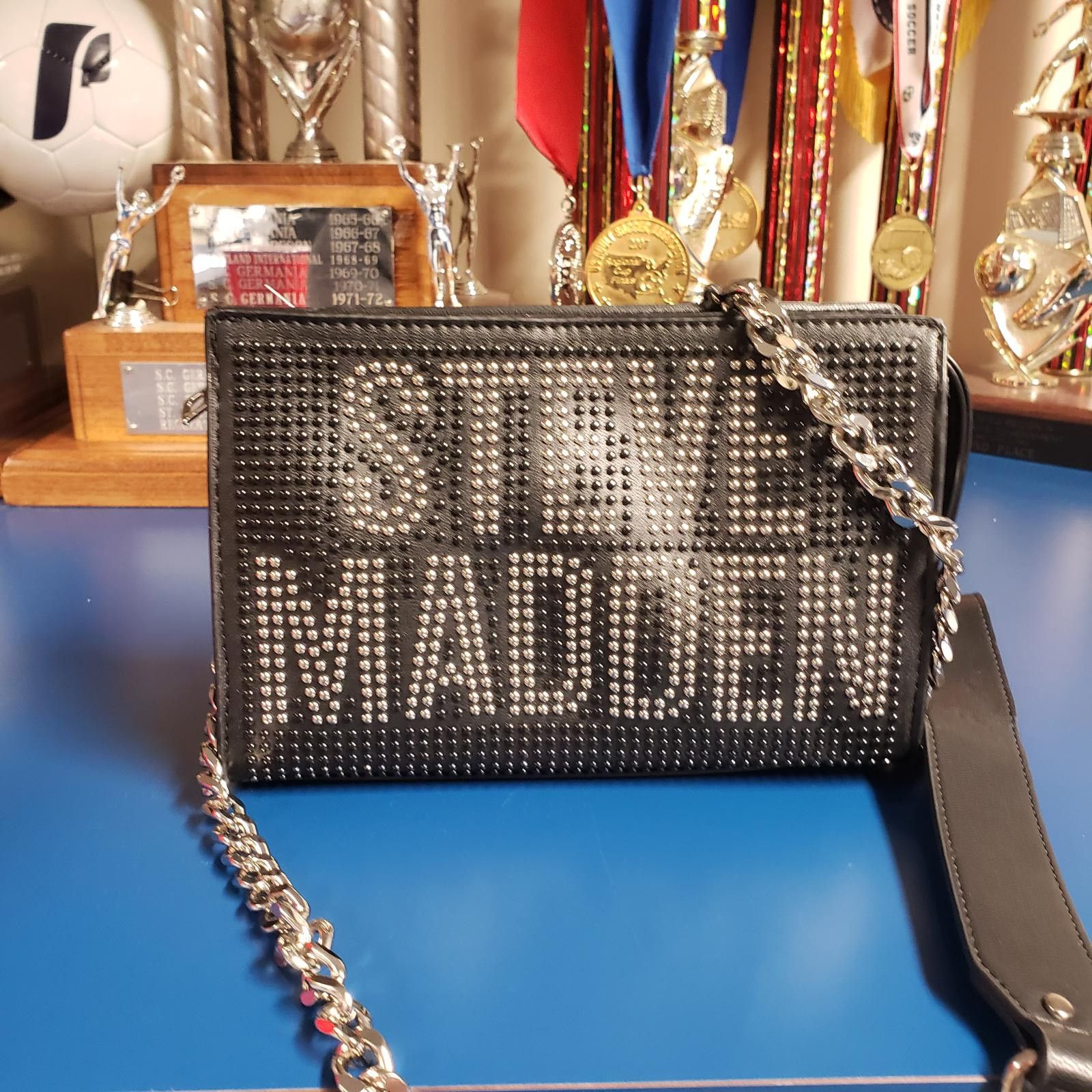 Steve Madden Steve Madden BJayda Stud Letters Crossbody Bag- Black Size ONE SIZE - 1 Thumbnail
