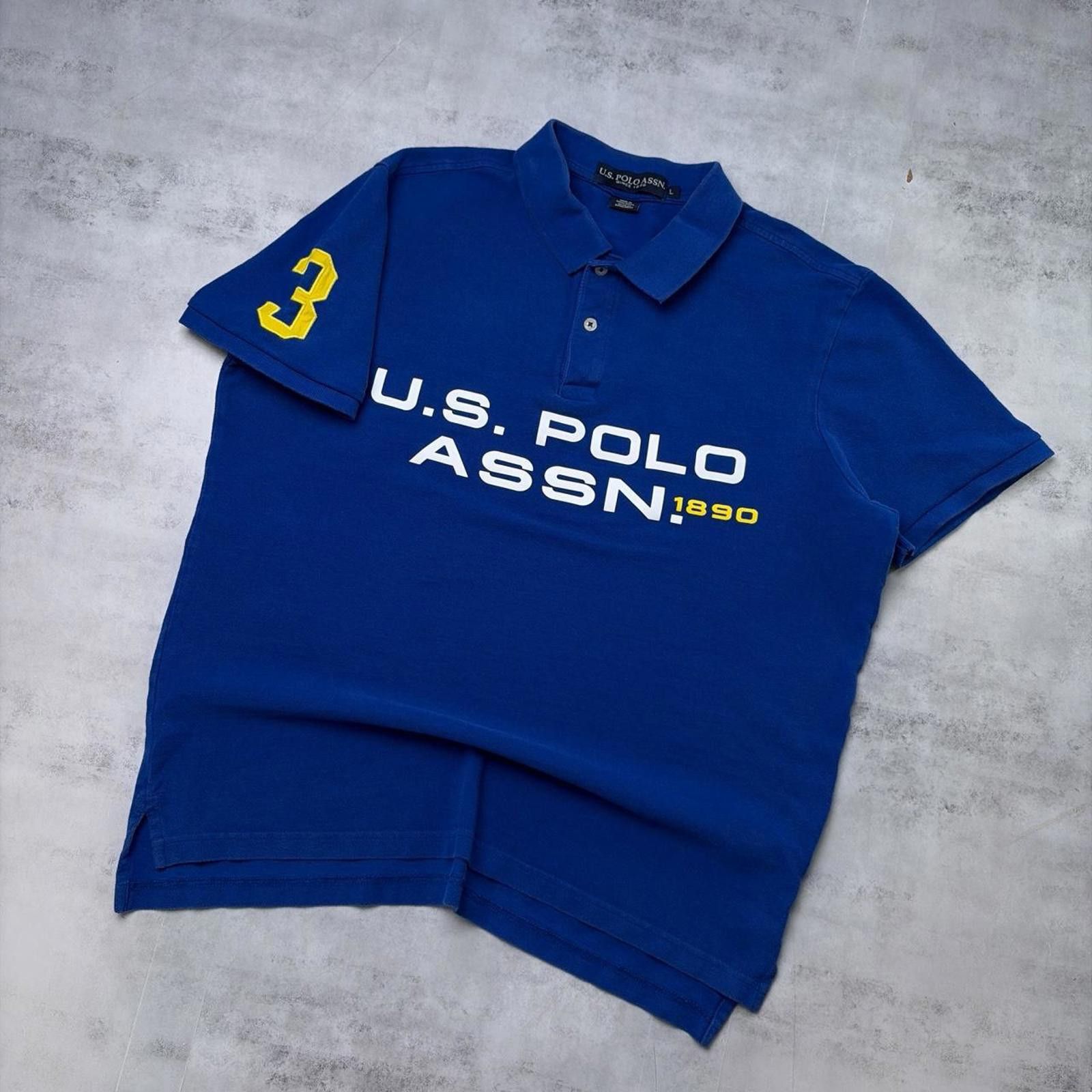 U.S. Polo Assn. Y2K Blue U.S. Polo Assn Chief Keef Polo Shirt Size US L / EU 52-54 / 3 - 2 Thumbnail