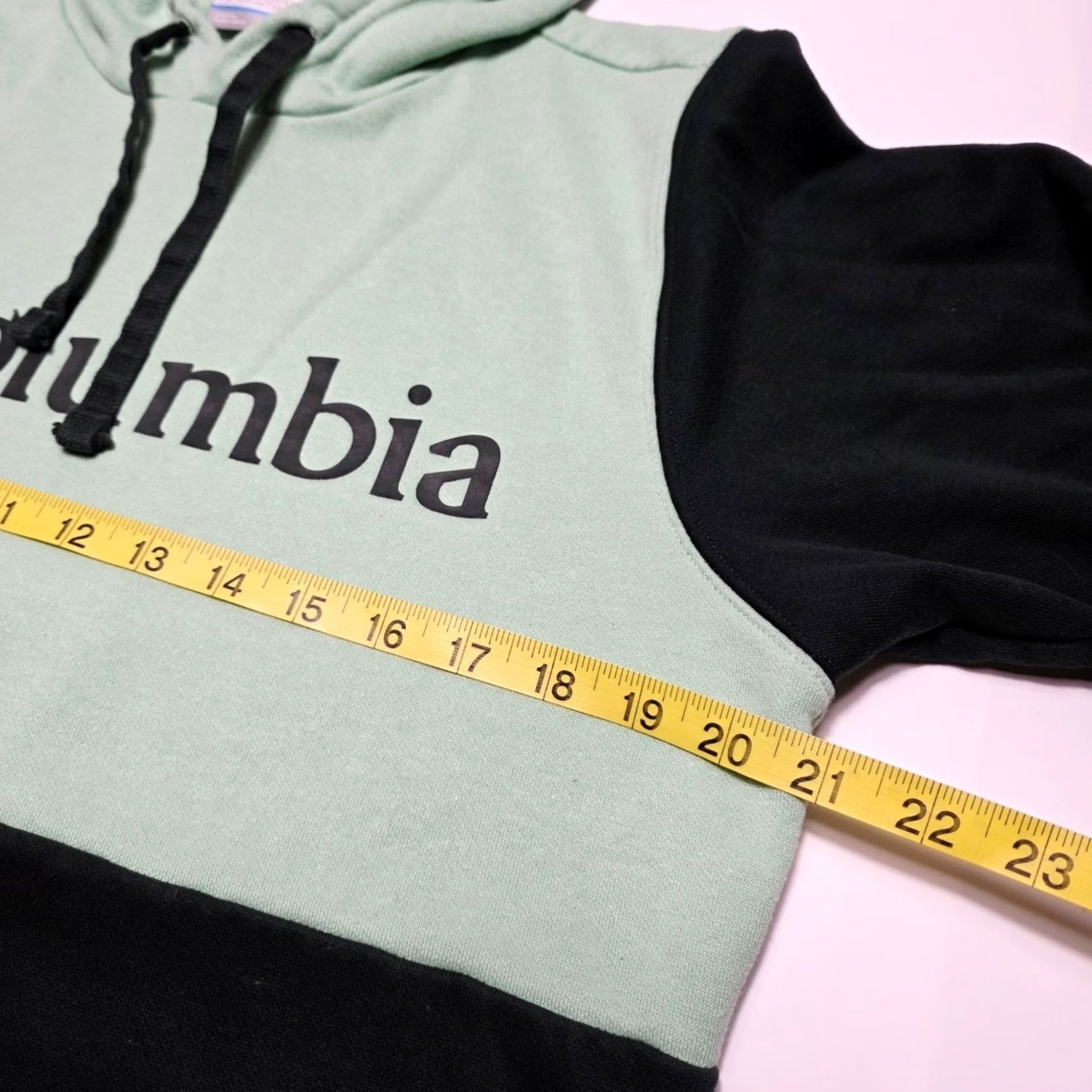 Vintage Columbia Fleece Hoodie Men's Small Mint Green Pullover Sweatshirt Outdoor Hoodie Pockets Size US S / EU 44-46 / 1 - 6 Thumbnail