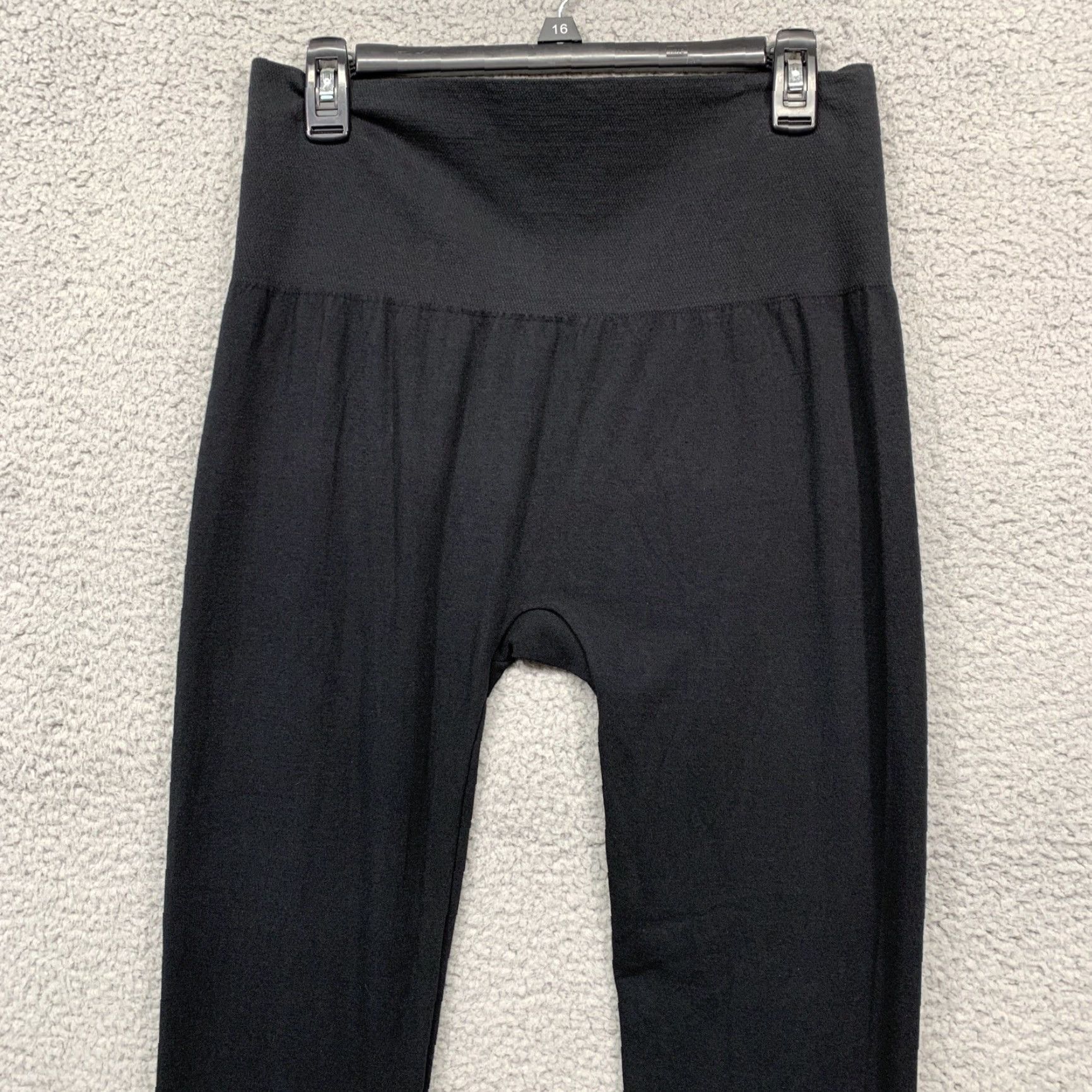 Vintage Black Leggings Women Small/Medium Stretch Comfortable Warm New w/o Tags Size 28" / US 6 / IT 42 - 3 Thumbnail