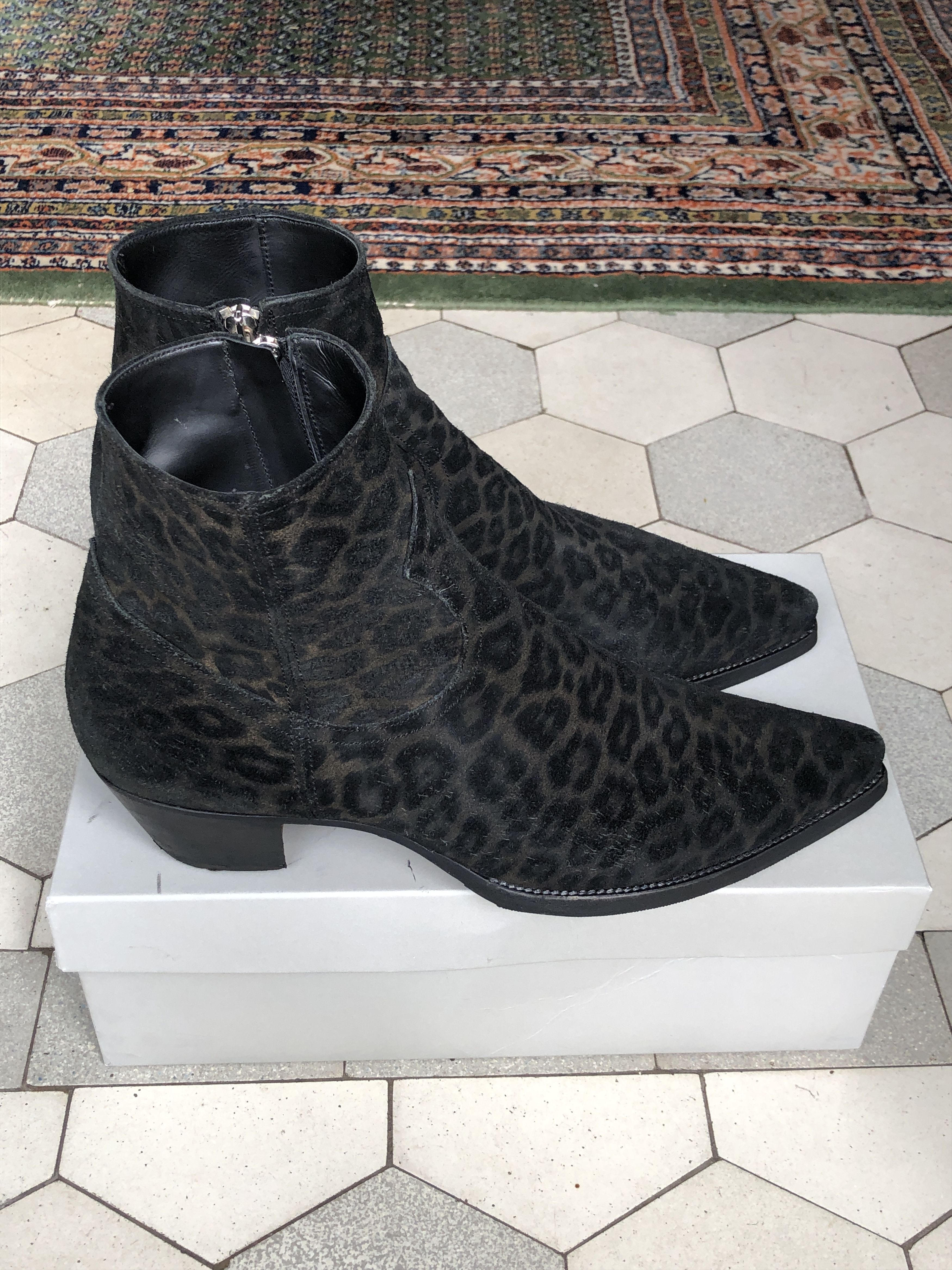 ALESSANDRO VASINI Alessandro Vasini Sonny Stiefletten 40 mm Absatz Leopard Size US 10.5 / EU 43-44 - 7 Thumbnail