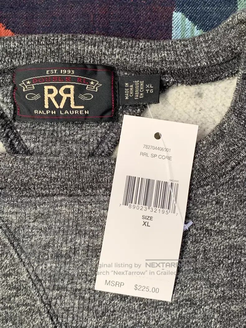 RRL Ralph Lauren RRL Ralph Lauren Thick Peppercorn Fleece Hoodie Size US XL / EU 56 / 4 - 4 Thumbnail