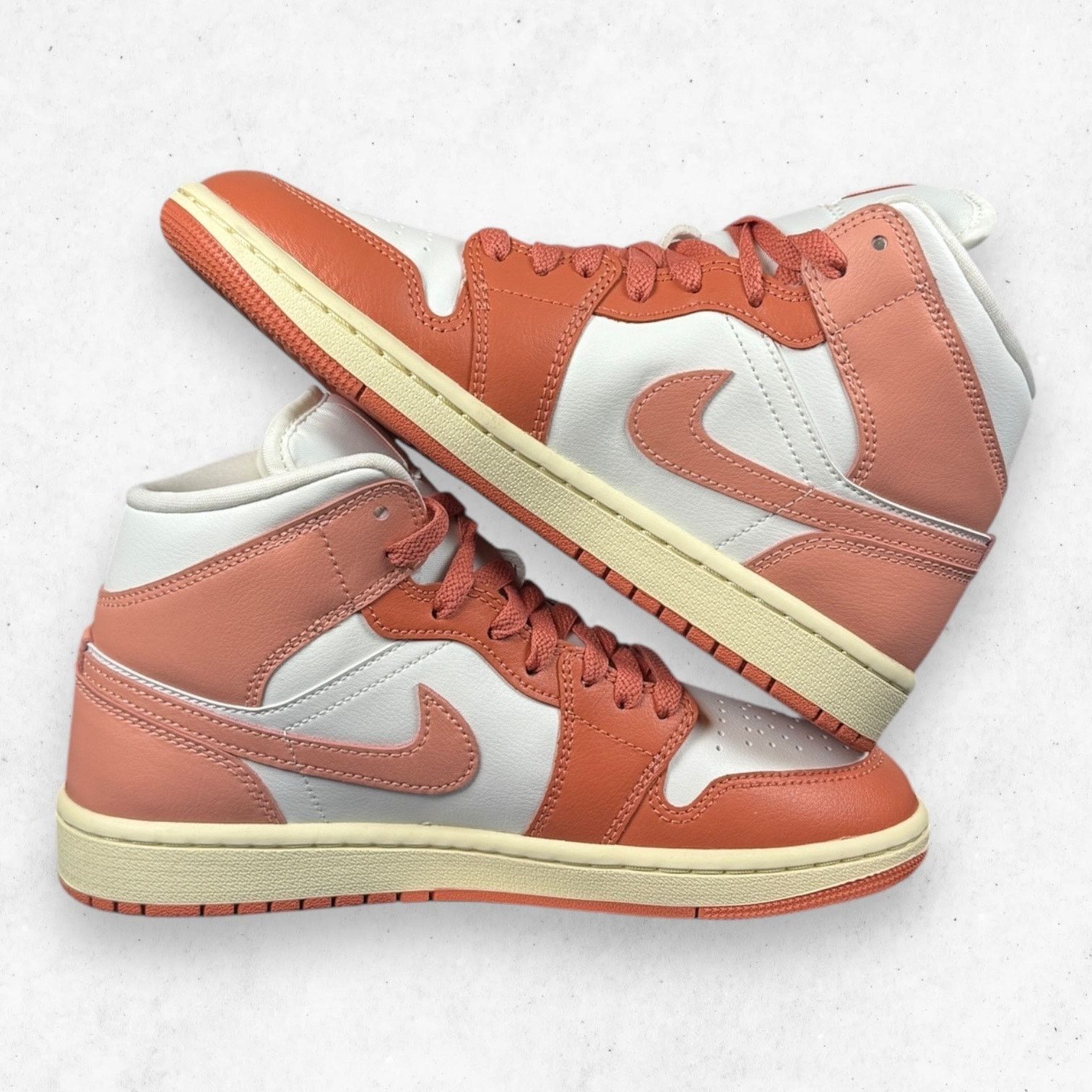 Jordan Brand Air Jordan 1 Mid Madder Root Sail Women's Size 7.5 Size US 7.5 / IT 37.5 - 5 Thumbnail