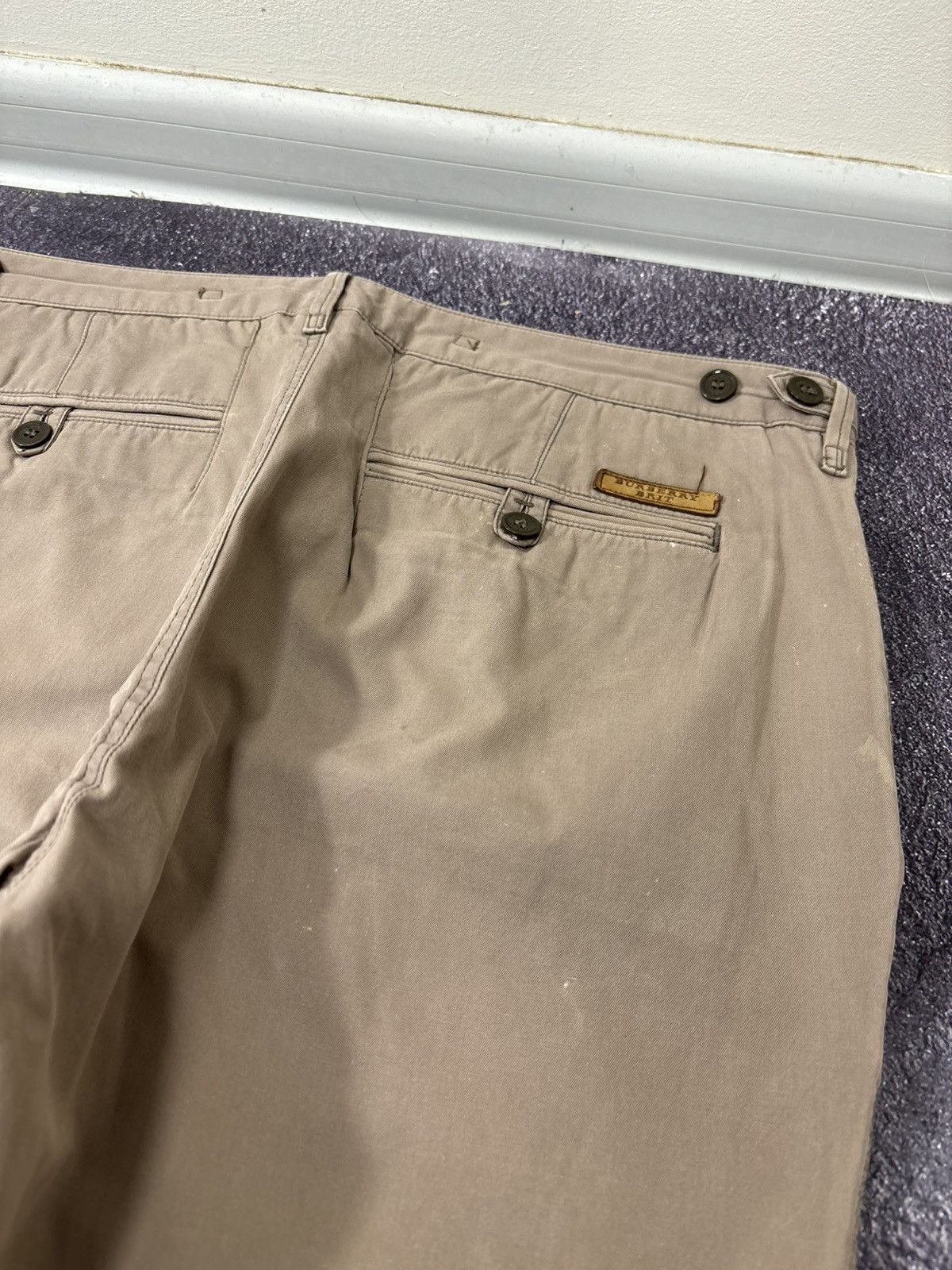 Burberry Burberry Brit Women’s Beige Straight Fit Luxury Chino Pants Size 34" / US 12 / IT 48 - 19 Thumbnail