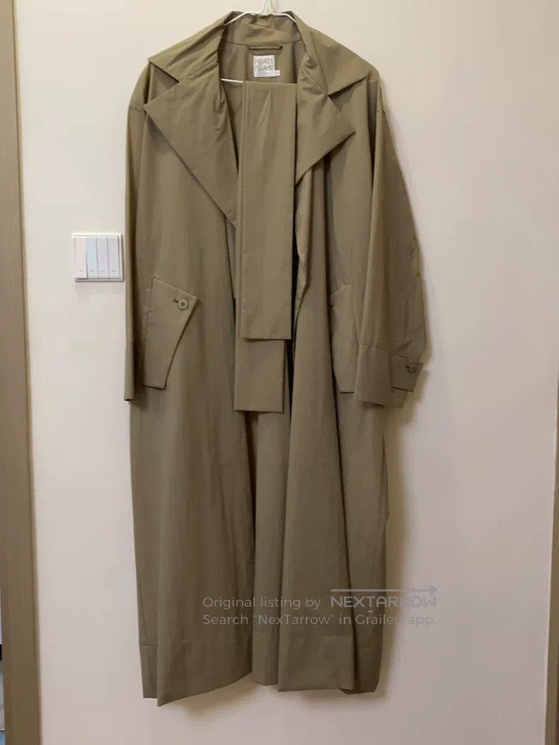 Issey Miyake Issey Miyake Beige Trench Coat Size L / US 10 / IT 46 - 2 Thumbnail