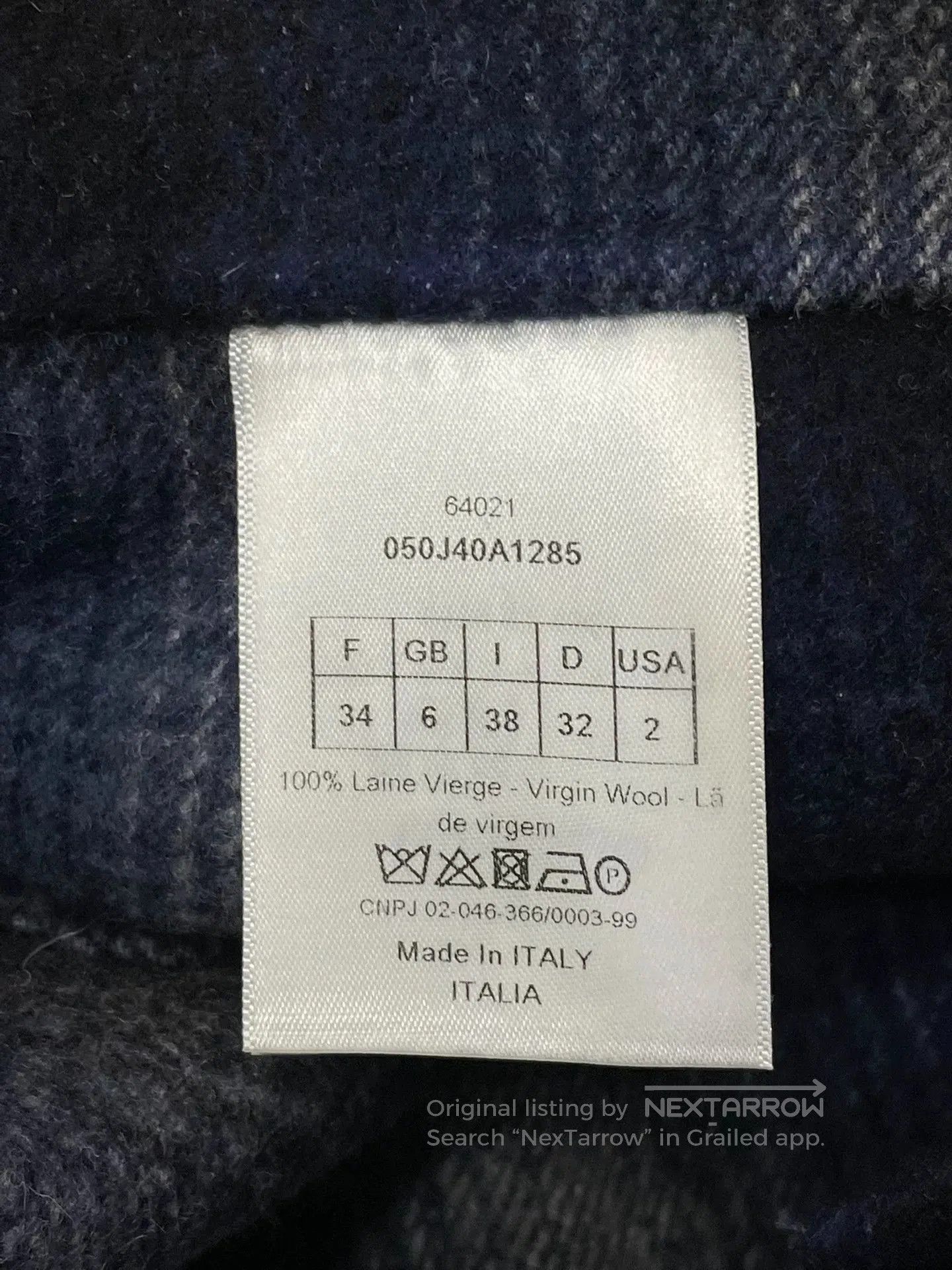 Dior Dior Blue Plaid Wool Fringe Skirt. Size US 34 / EU 50 - 4 Thumbnail