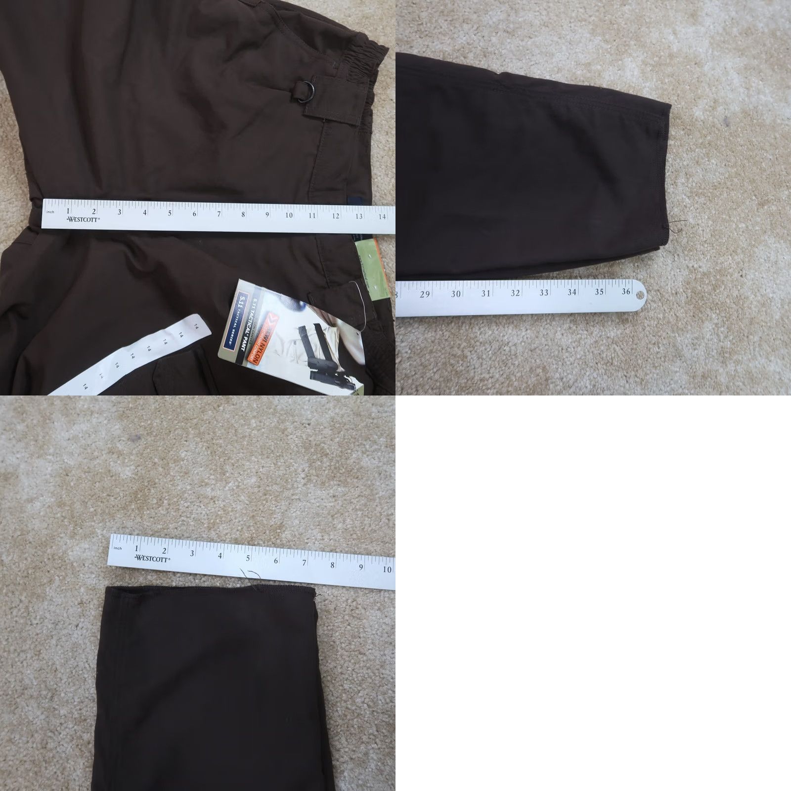 Vintage 5.11 Tactical Nylon Pant Cargo Pants Women's 14 Brown Workwear Pant Cargo 5.11 Tactical Womens 14 Brown (Nylon) Size 36" / US 14 / IT 50 - 9 Thumbnail
