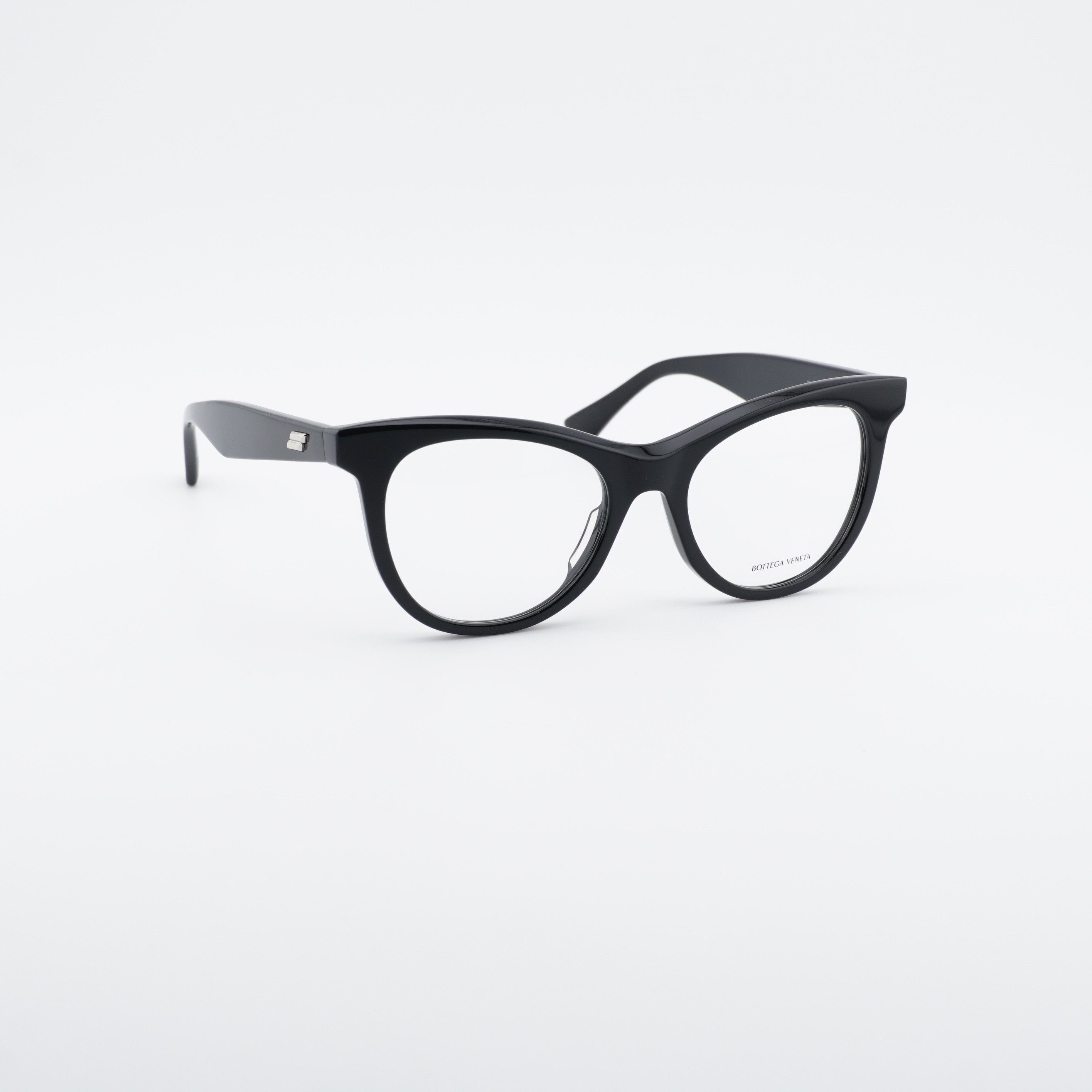 Bottega Veneta Bottega Veneta BV1064O 001 Eyeglasses Black 52mm Cat Eye Size ONE SIZE - 1 Thumbnail