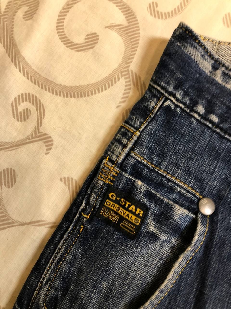 G-Star G-Star Raw Denim Jeans Straight Distressed Size US 34 / EU 50 - 12 Thumbnail