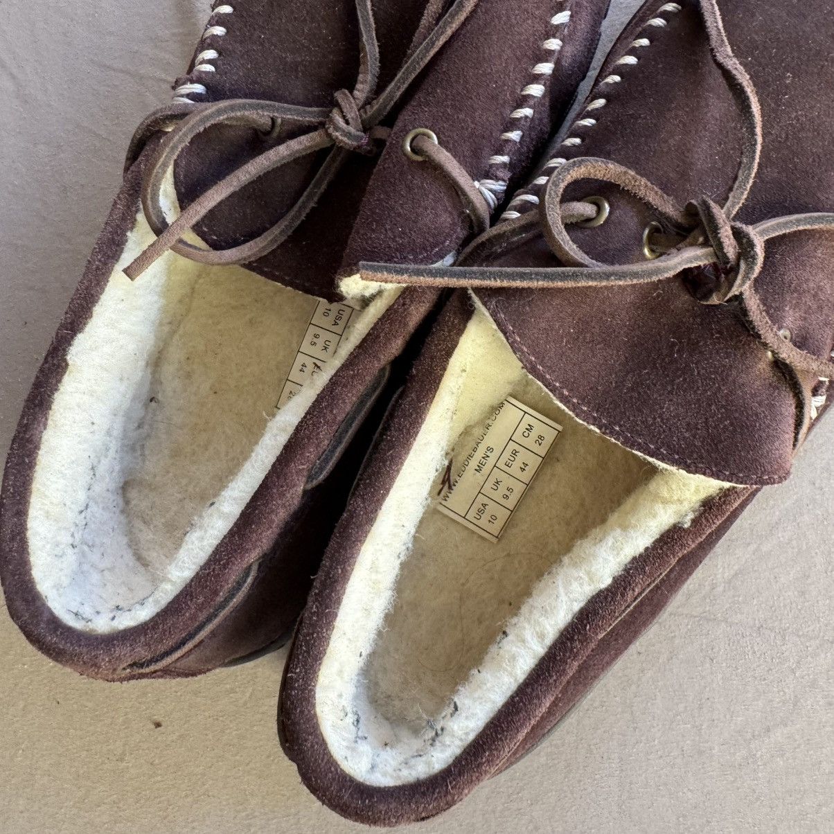 Eddie Bauer Eddie Bauer Shearling-Lined Moccasin Slippers Size US 10 / EU 43 - 7 Thumbnail