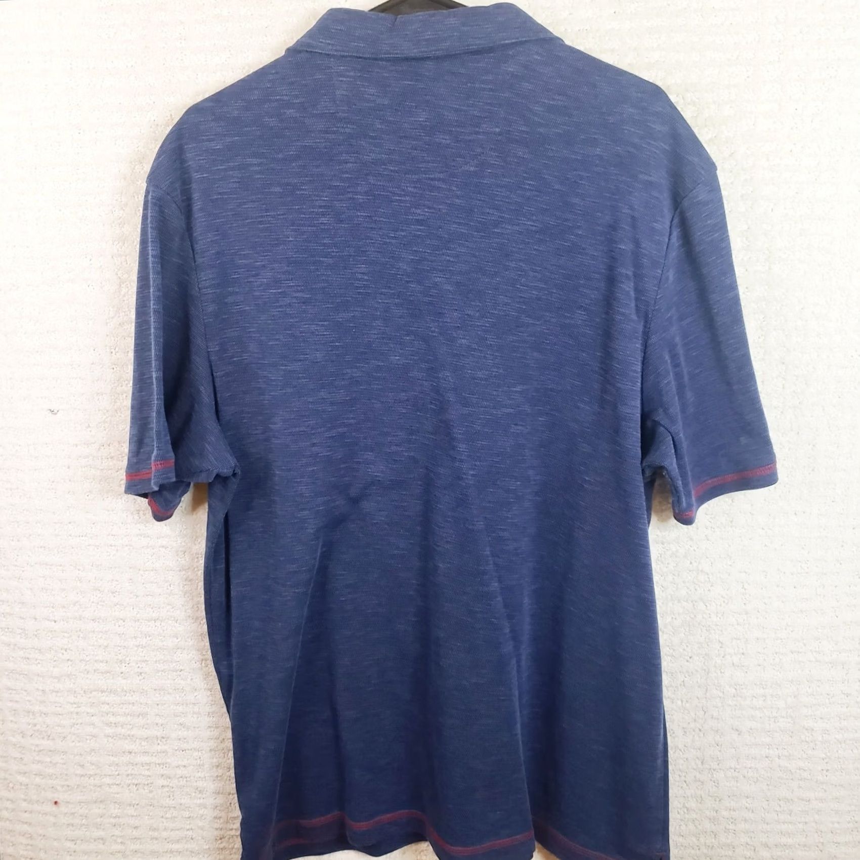 Nat Nast VINTAGE Nat Nast Luxury Polo Shirt Mens L Blue Red Trim Short Sleeve Size US L / EU 52-54 / 3 - 6 Thumbnail
