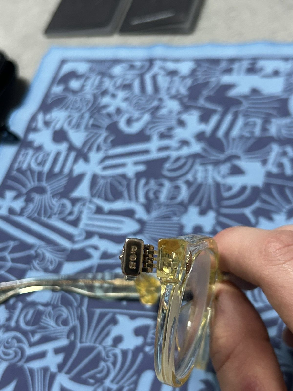 Chrome Hearts Chrome Hearts Peter Arnell Clear Gold Glasses Size ONE SIZE - 16 Thumbnail