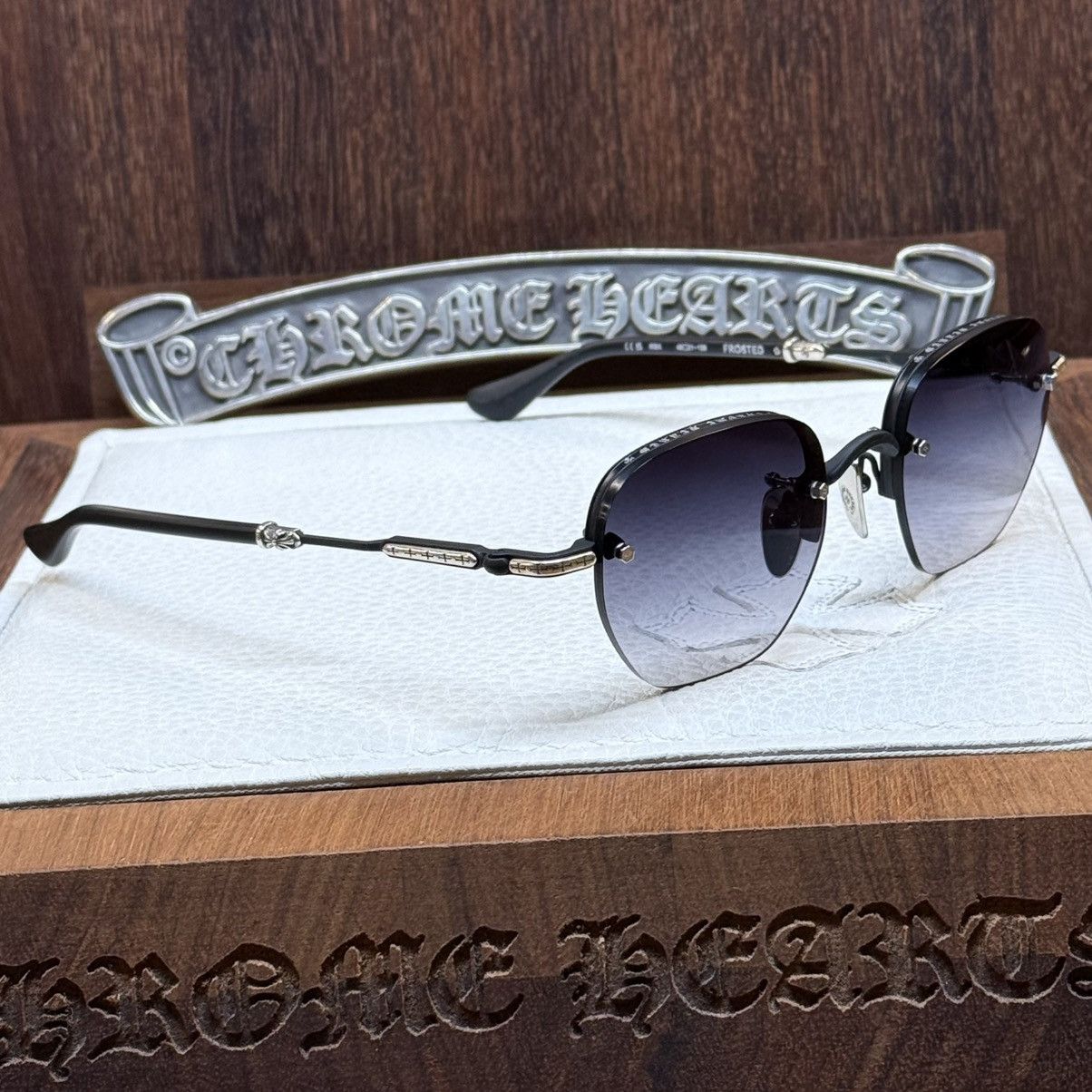 Chrome Hearts Chrome Hearts Frosted 1/1 ‘Dark Triad’ Sunglasses Size ONE SIZE - 4 Thumbnail