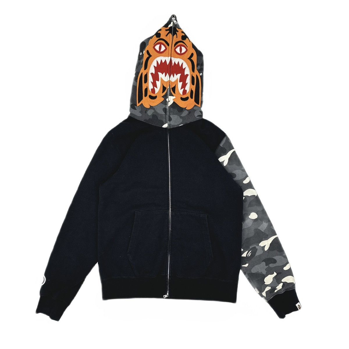 トップス COLOR CAMO TIGER SHARK FULL ZIP HOODIE COLOR CAMO TIGER SHARK WIDE FULL ZIP DOUBLE HOODIE | bape.com