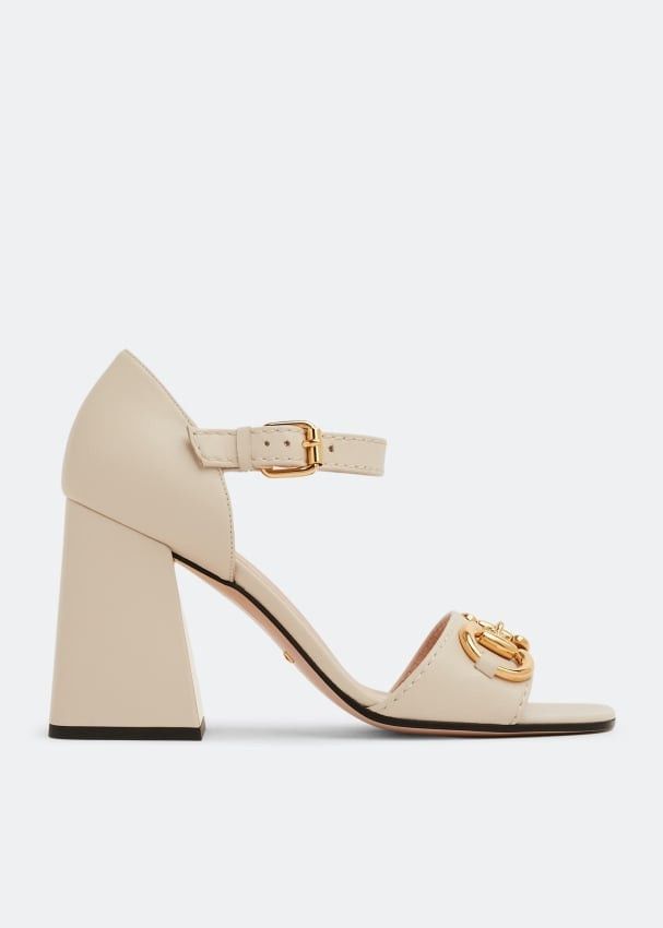 o1s1wg110225 Sandals With Horsebit in White