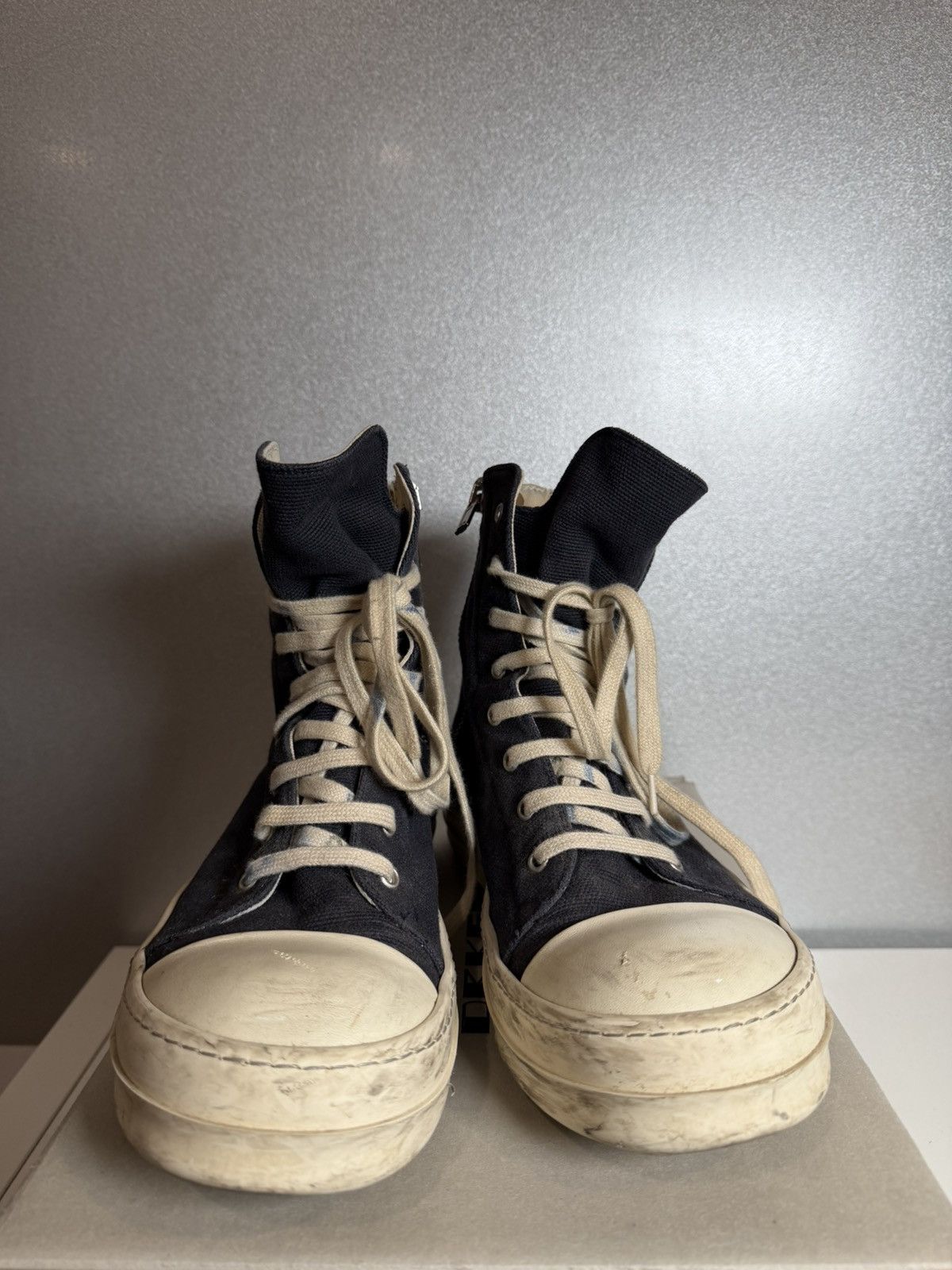 Rick Owens Rick Owens DRKSHDW Ramones Navy Size US 9 / EU 42 - 3 Thumbnail