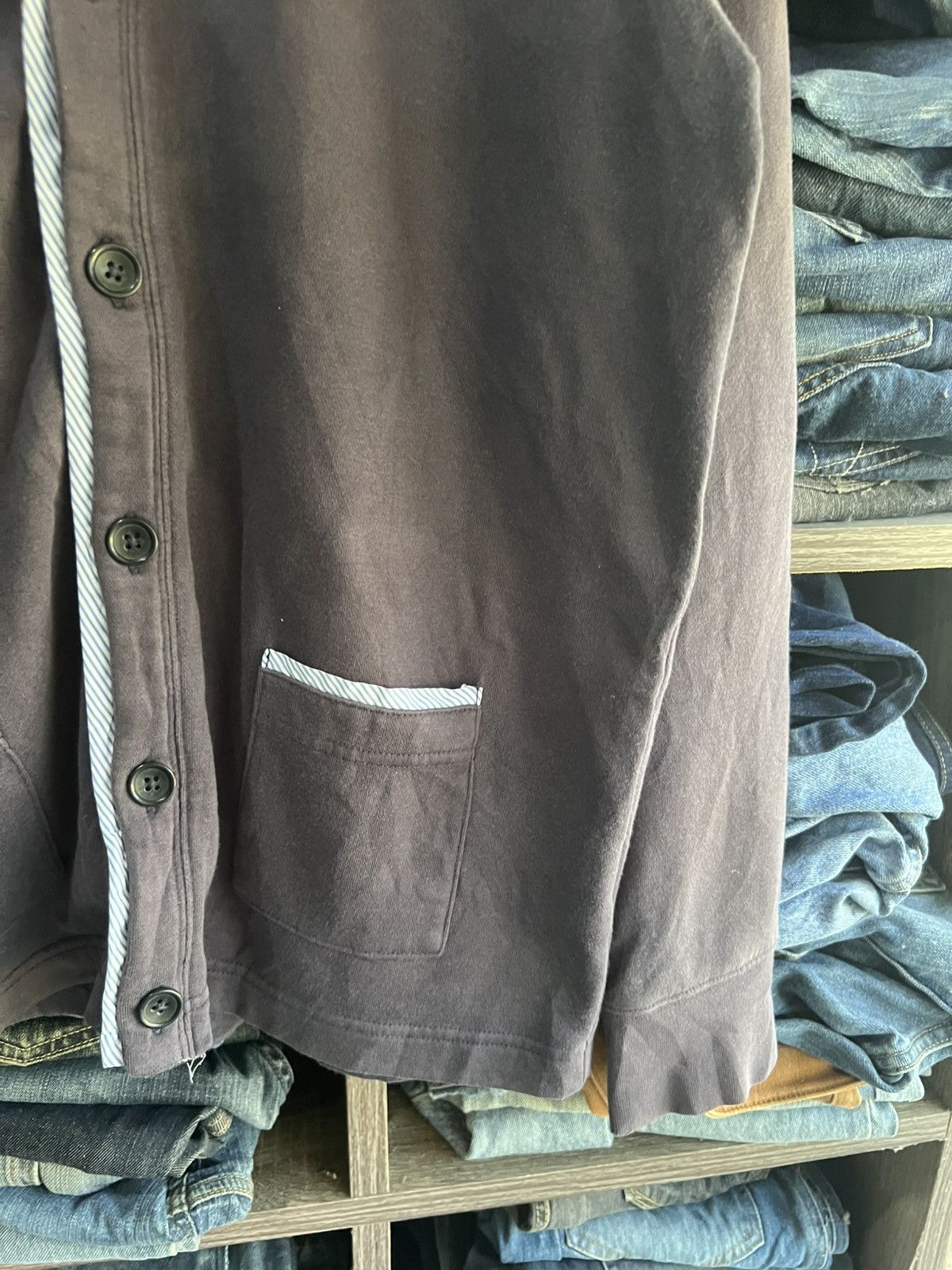 Beams Plus 🔥Sun Faded Beams Heart Button Cardigan Size US M / EU 48-50 / 2 - 8 Thumbnail