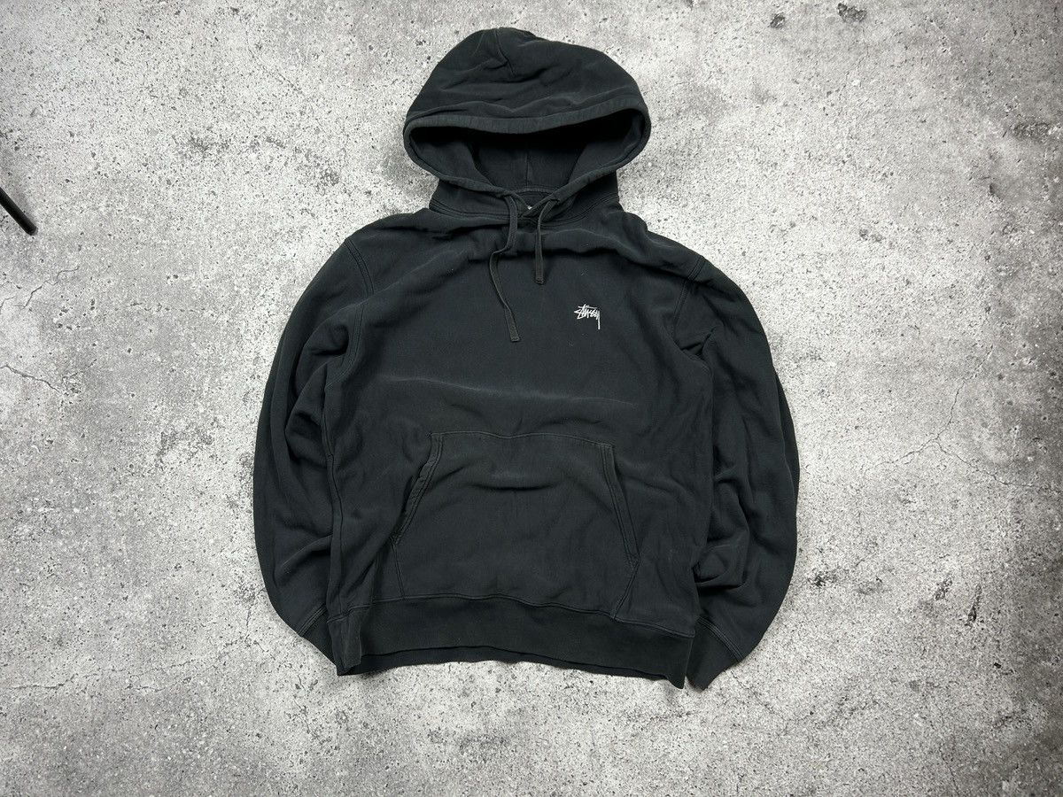 Stussy Stussy black hoodie 00s vintage washed Size US XL / EU 56 / 4 - 1 Thumbnail