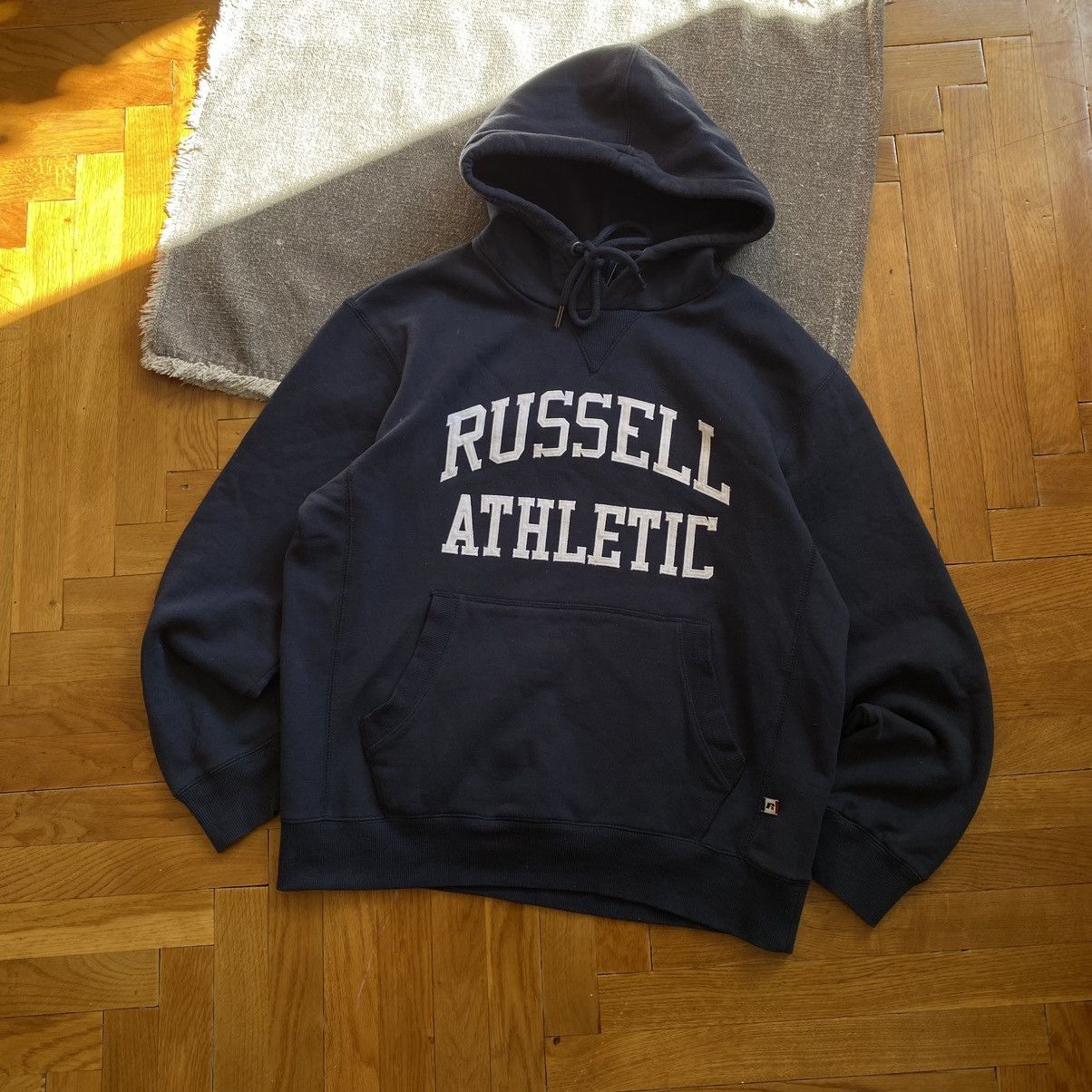 Russell Athletic VINTAGE RUSSEL ATHLETIC BIG LOGO BOXY HOODIE Size US M / EU 48-50 / 2 - 1 Thumbnail